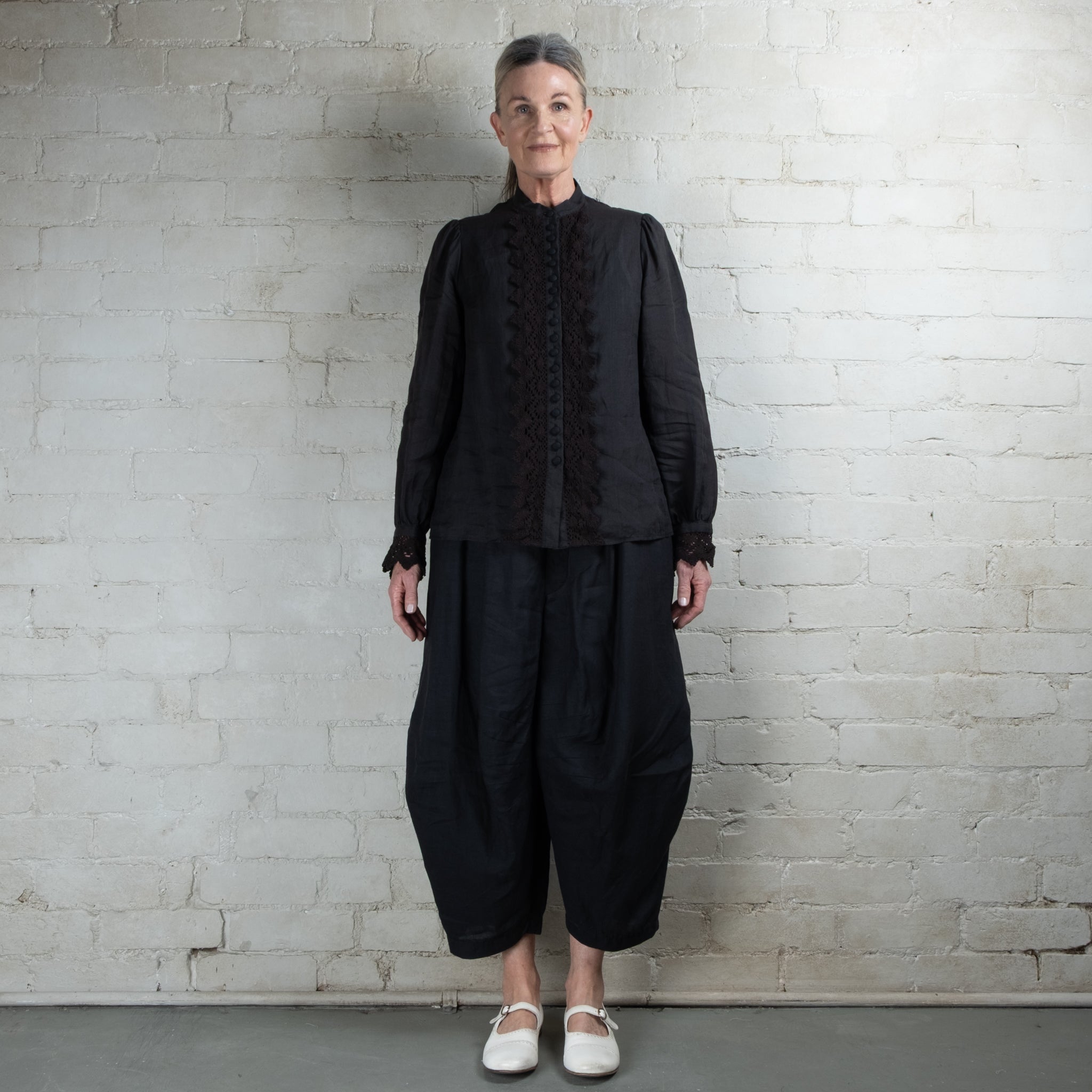 Hallelujah #4 Black Linen Pantalon Faun
