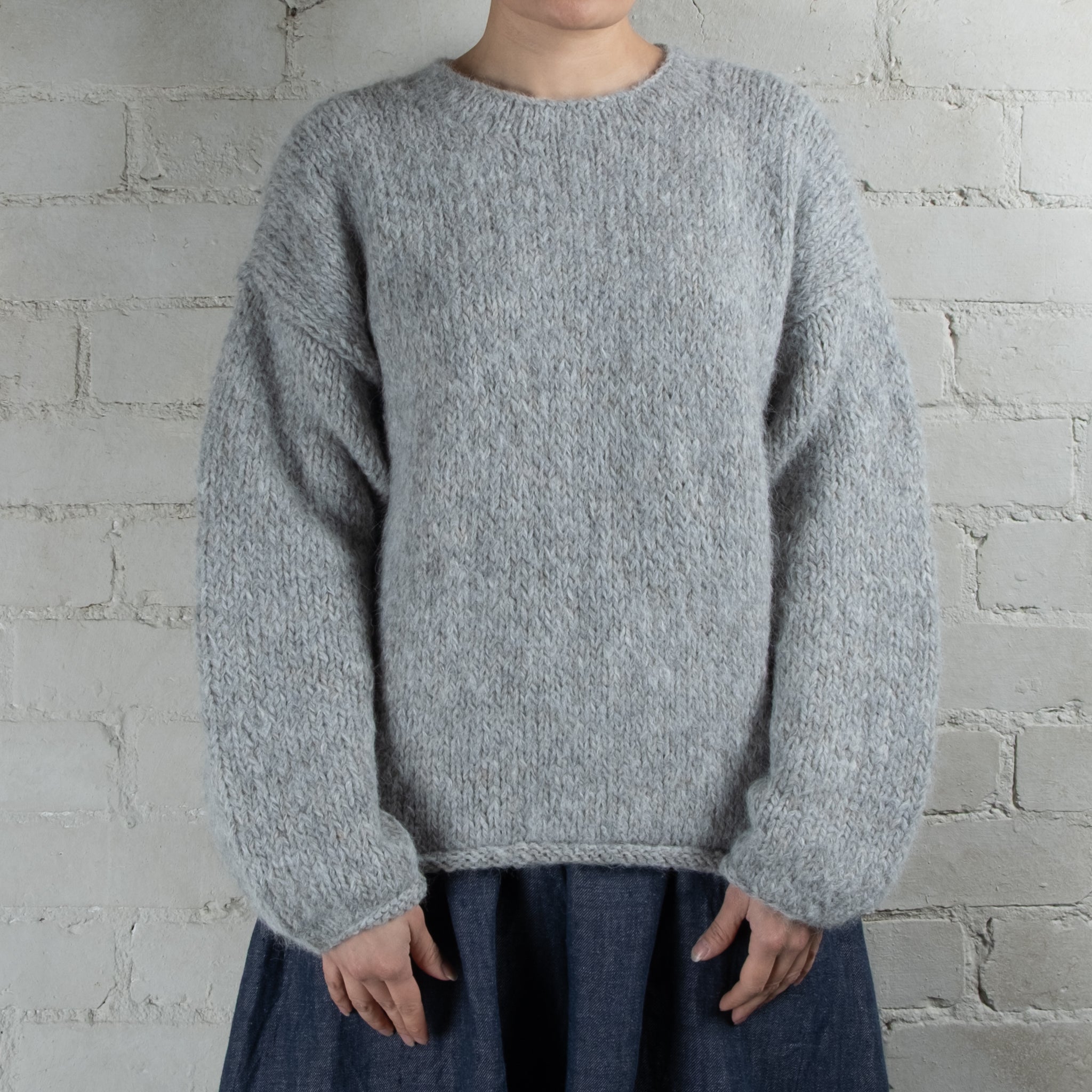 Ichi Antiquités Peruvian Hand Knitted Wool & Alpaca Pullover