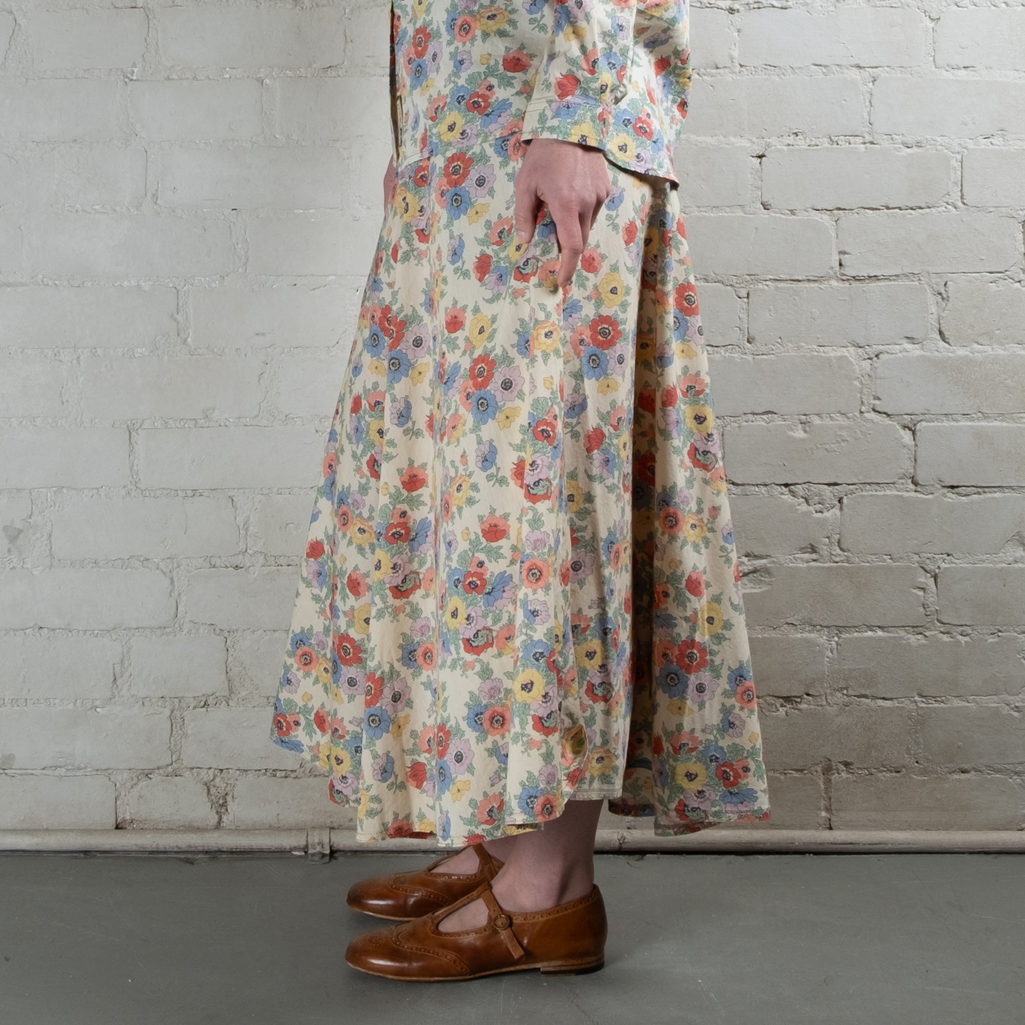 Scarti-Lab Cotton Floral Skirt