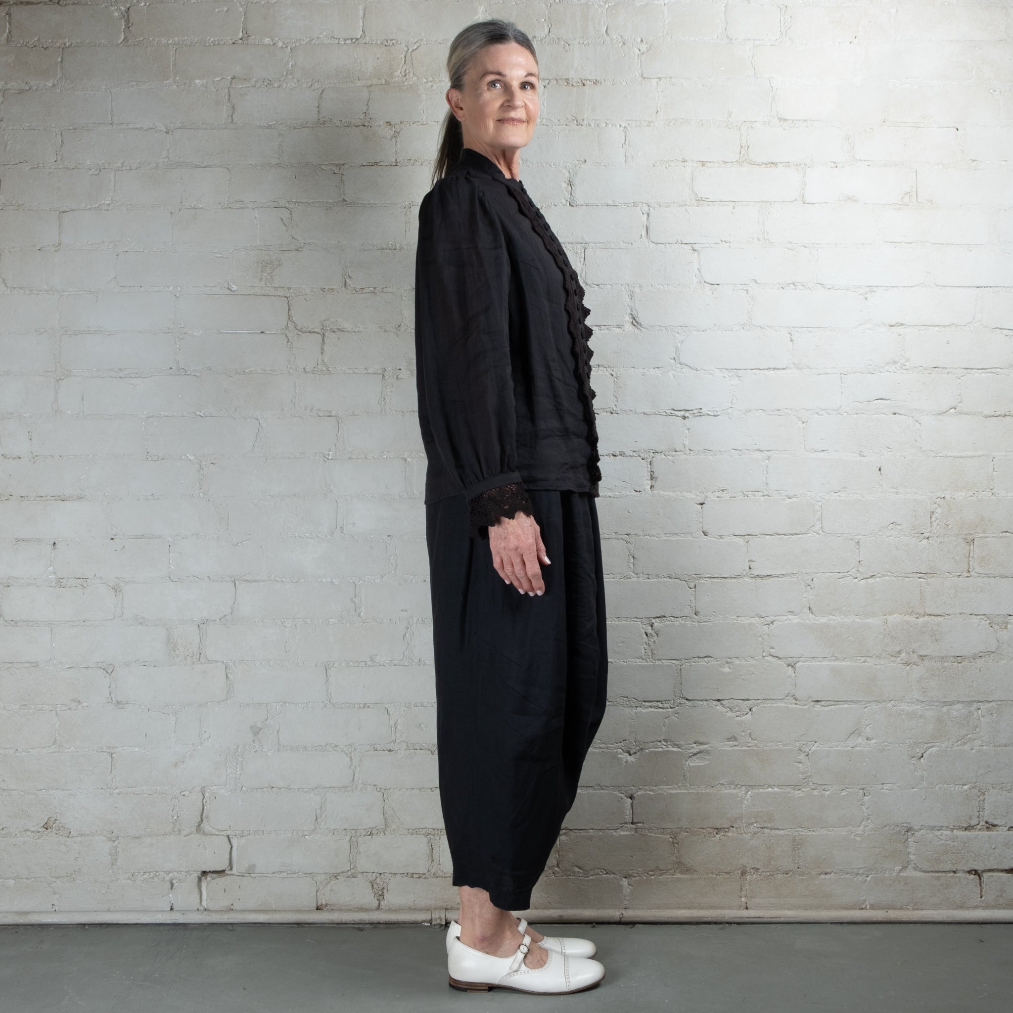 Hallelujah #4 Black Linen Pantalon Faun