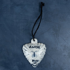 Ceramic Heart Ornament By Arii Momoyo Pottery