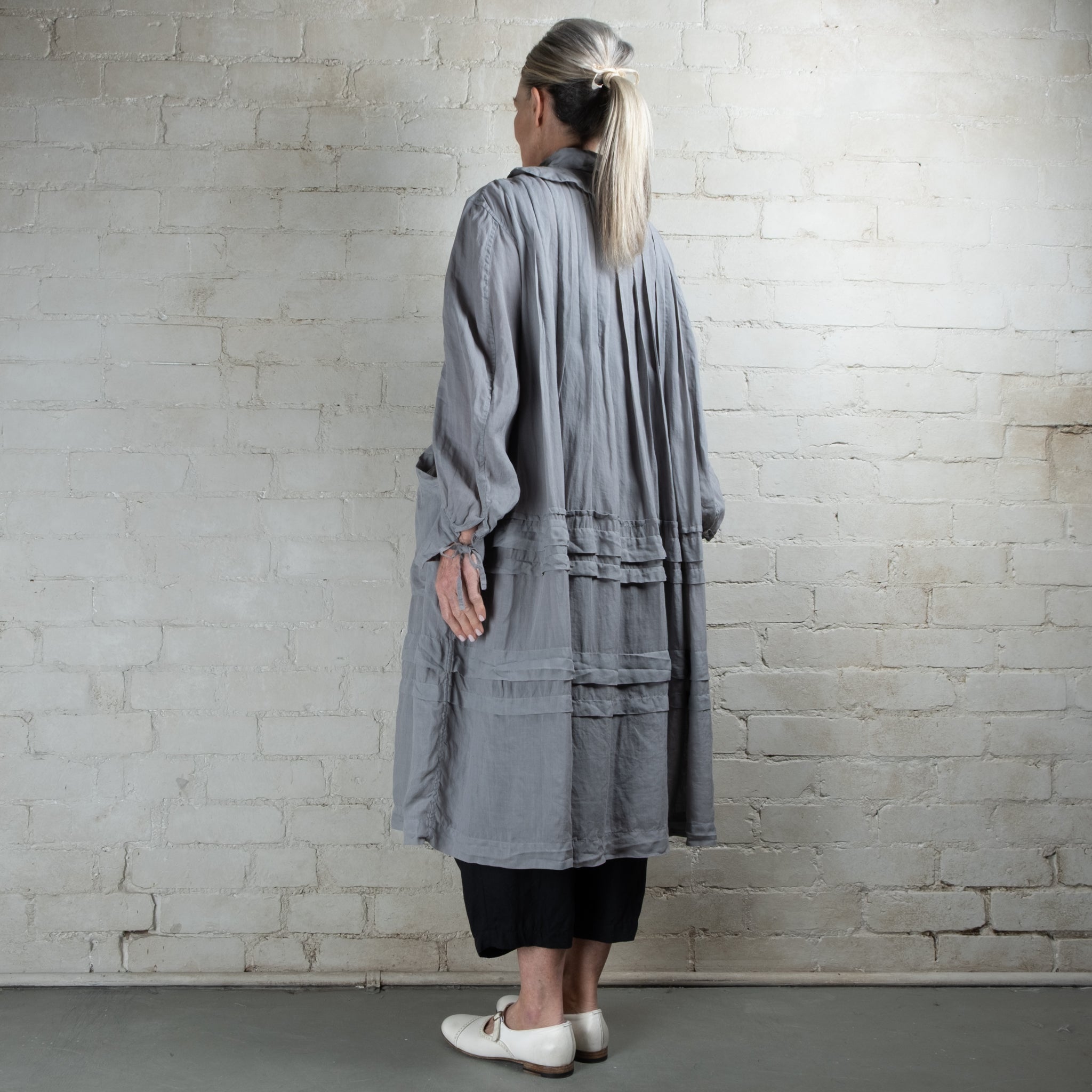 Hallelujah Charcoal Dyed #1 Manteau de Baptême Coat Dress