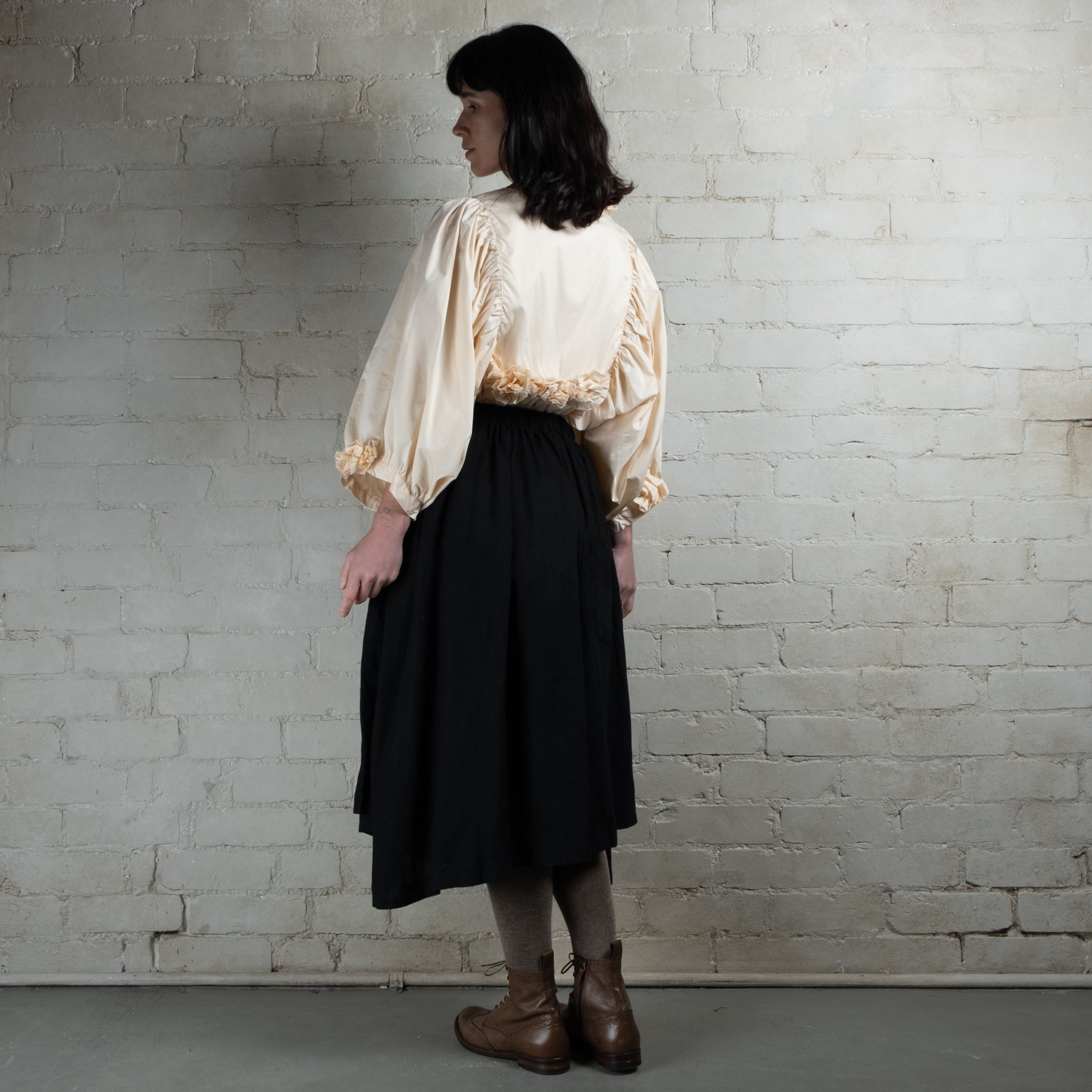 Aleksandr Manamis Linen Skirt