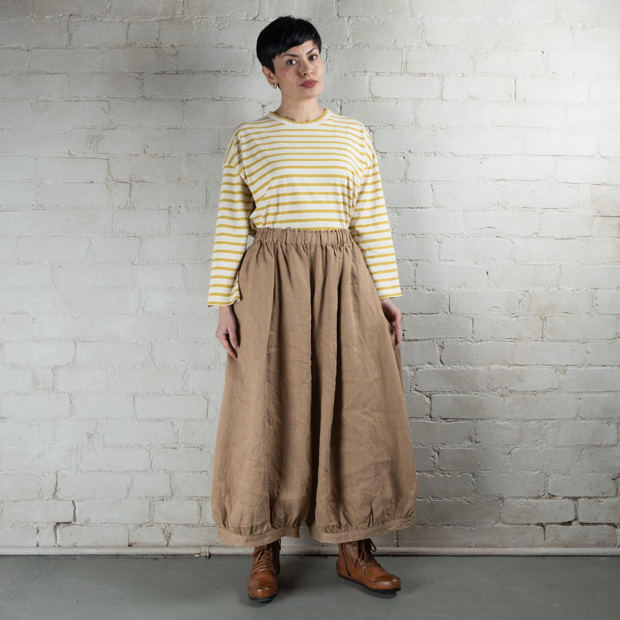 Ichi Antiquités Linen Balloon Pants