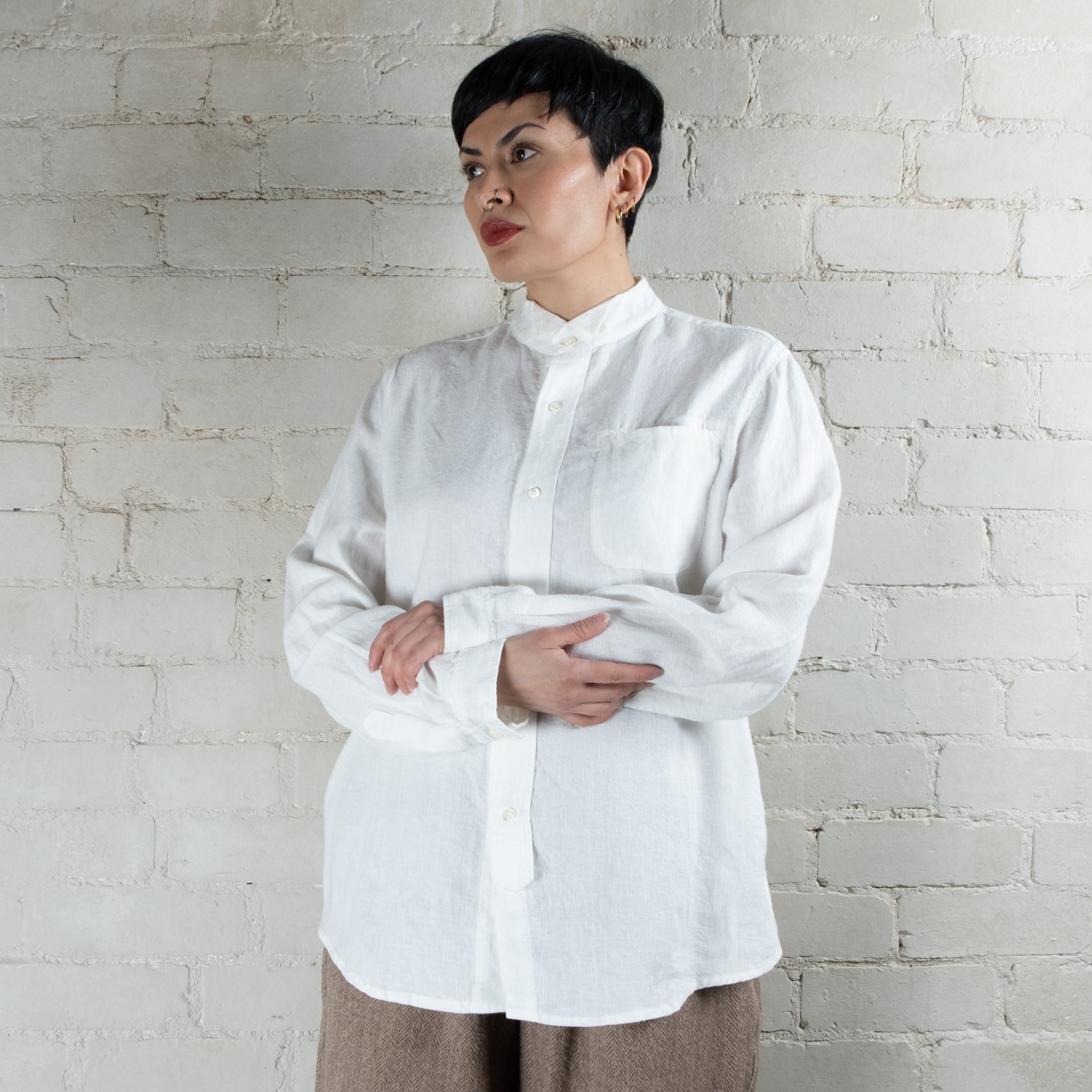 Ichi Antiquités White Linen Shirt