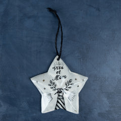 Ceramic Star Ornament By Arii Momoyo Pottery