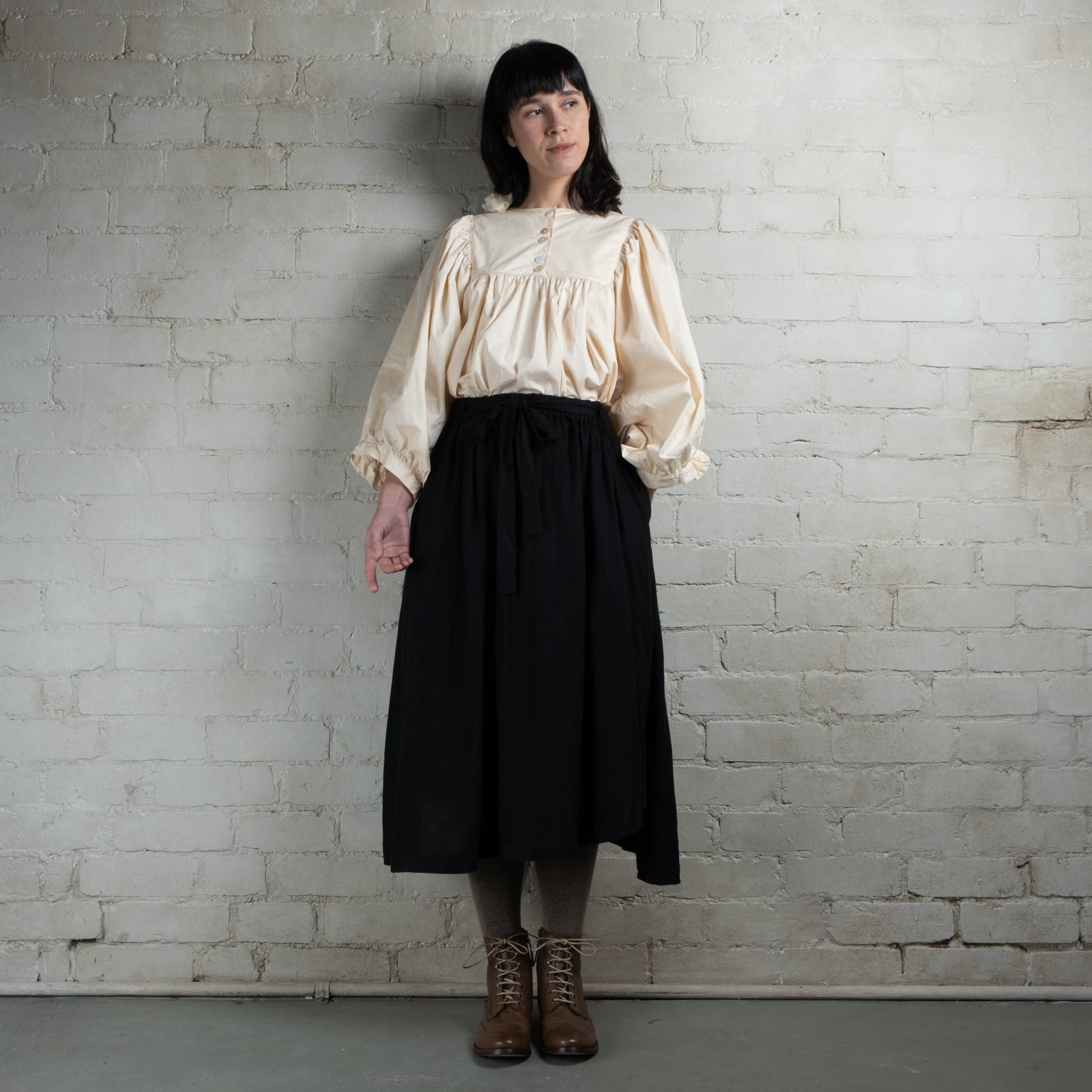 Aleksandr Manamis Linen Skirt