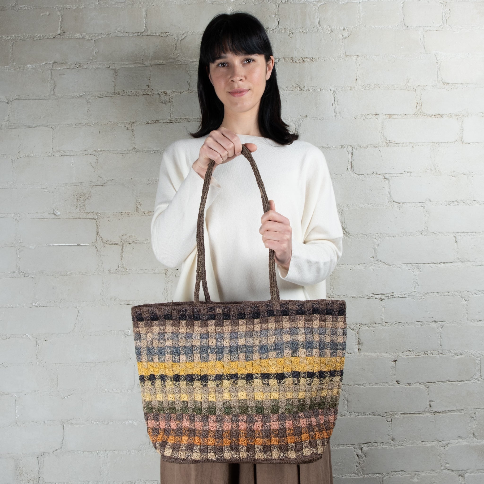Sophie Digard Large Hand Crochet Tote With Long Handles