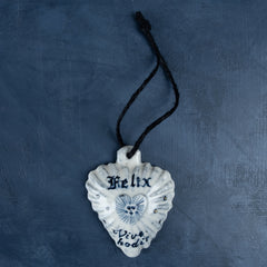 Ceramic Heart Ornament By Arii Momoyo Pottery