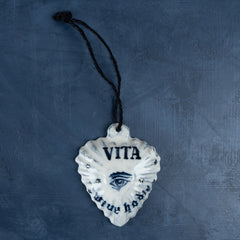 Ceramic Heart Ornament By Arii Momoyo Pottery