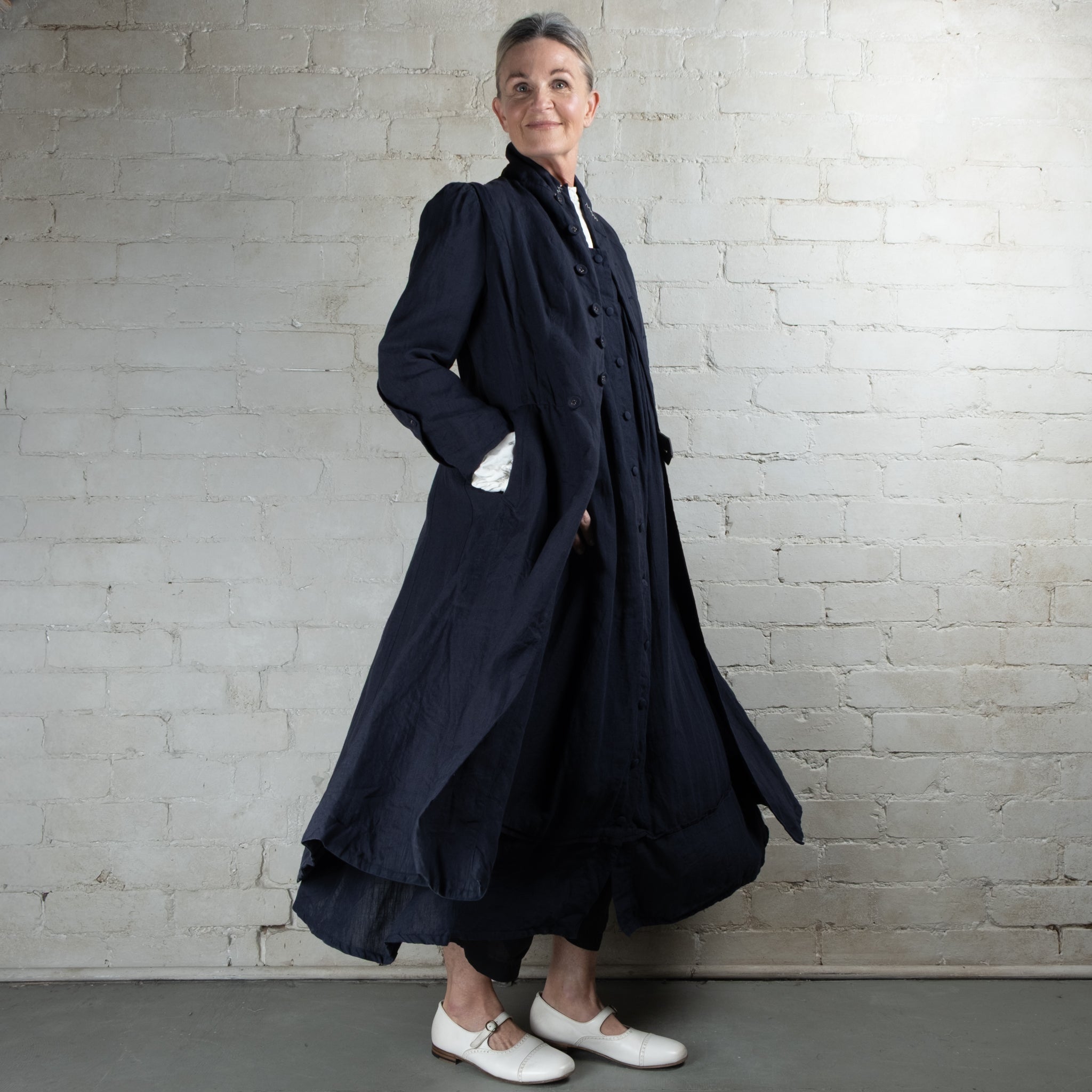 Hallelujah Navy #1 Manteau de Pompier 1800s Coat