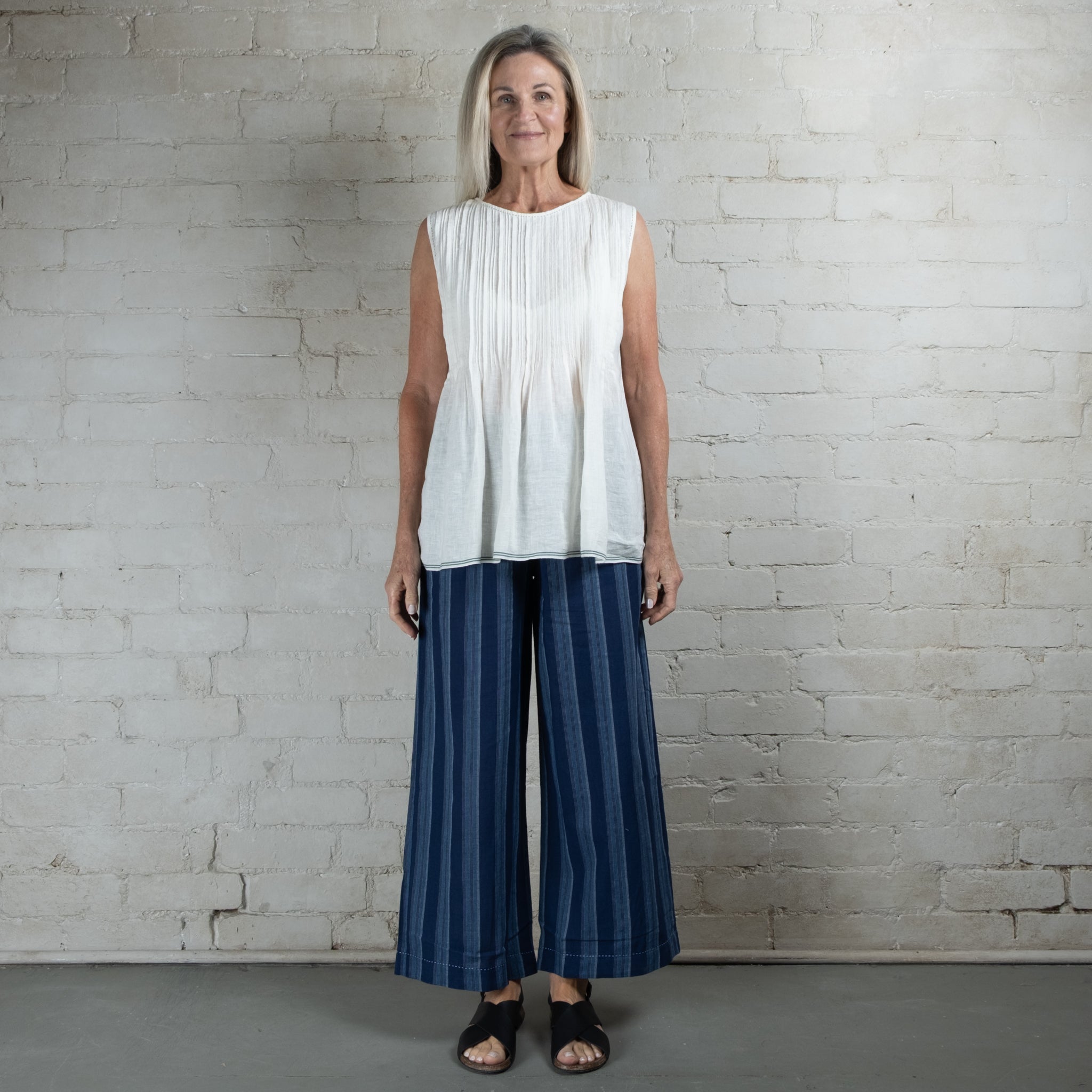 Dve Dityaa Cotton Stripe Pants