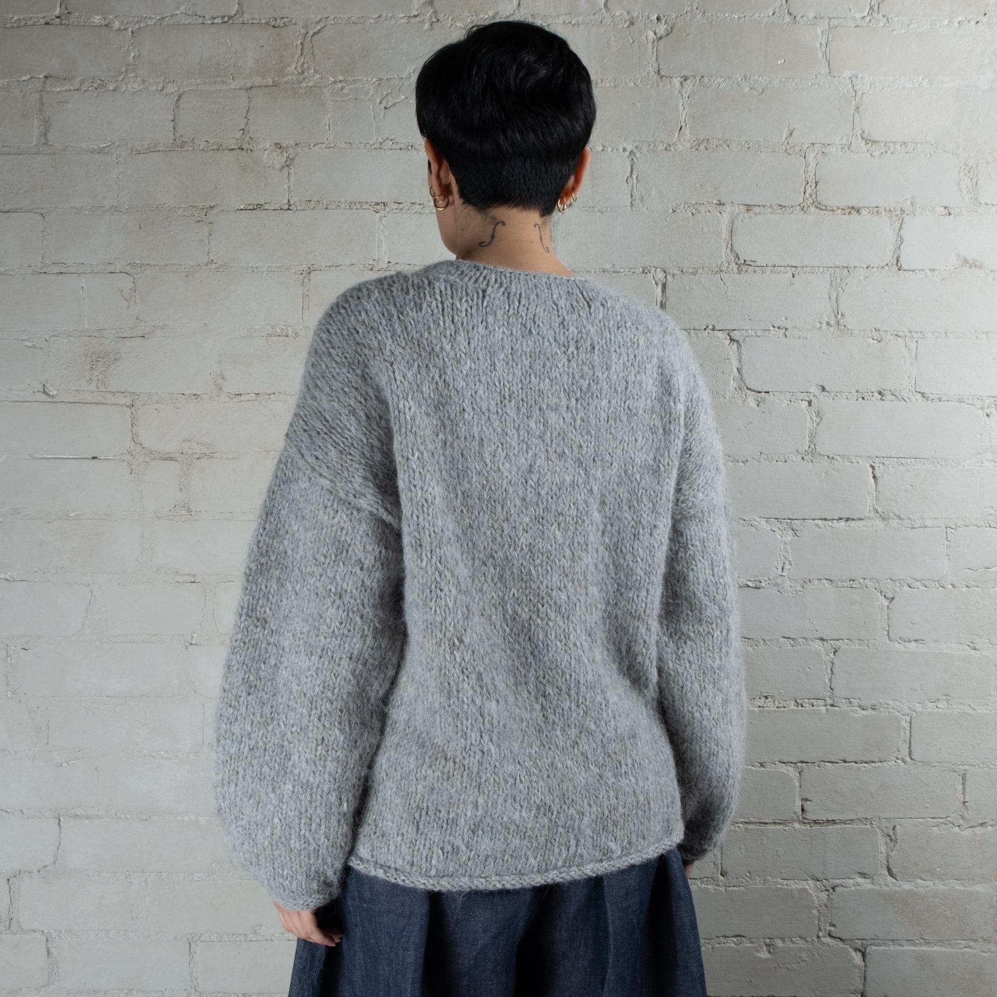 Ichi Antiquités Peruvian Hand Knitted Wool & Alpaca Pullover