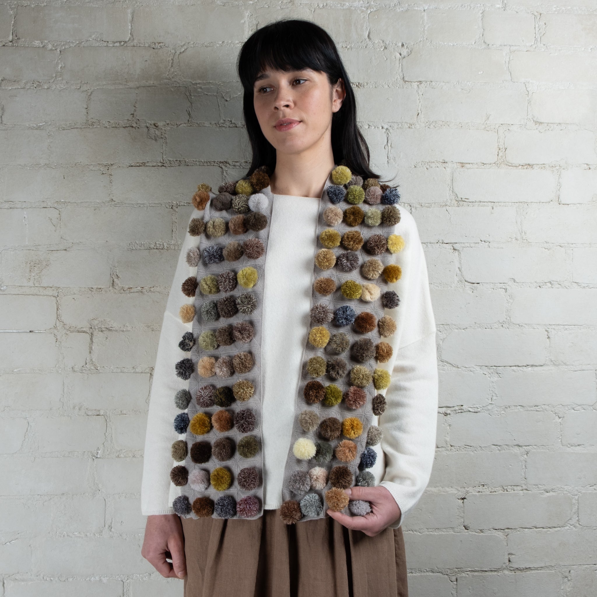 Sophie Digard Hand Crocheted Large Wool Scarf