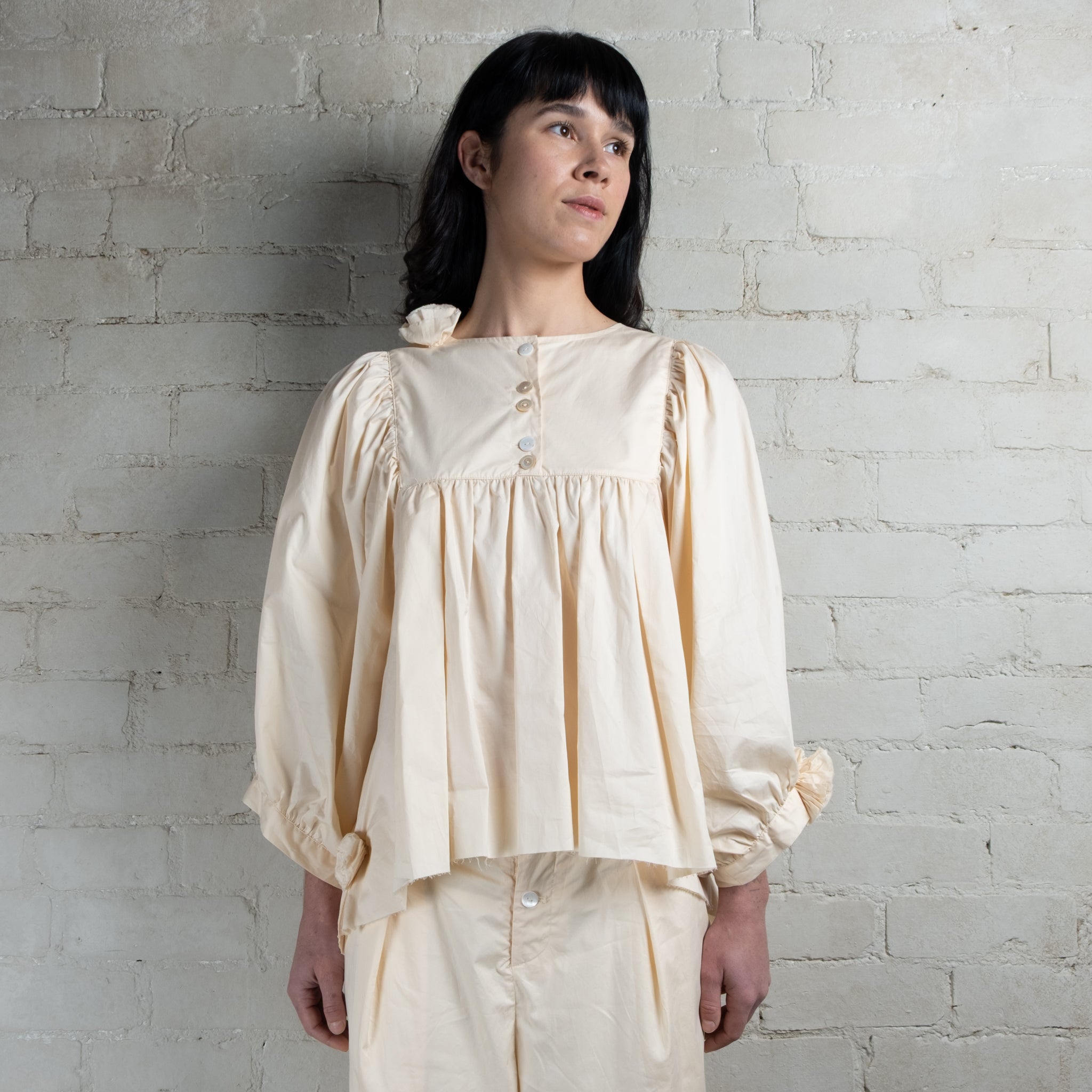 Aleksandr Manamis Rosette Cotton Shirt