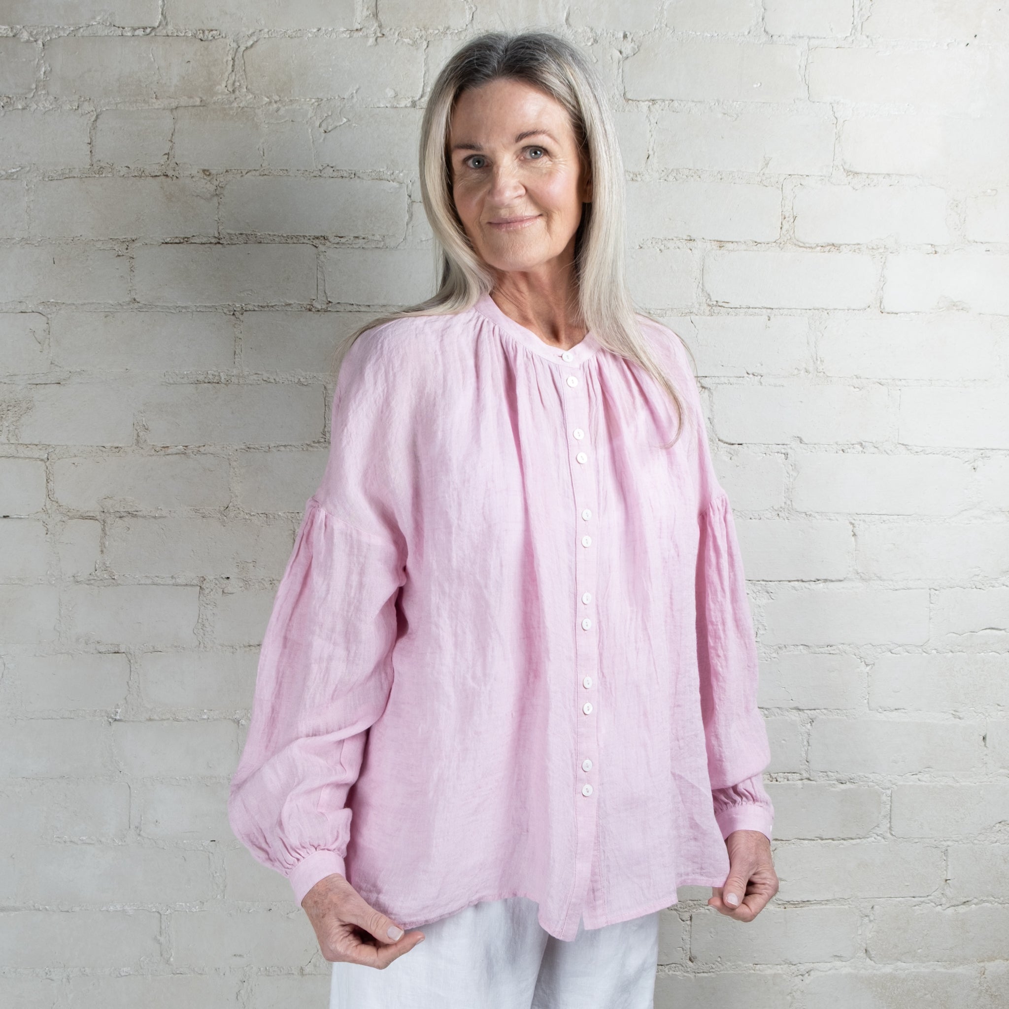 Violetta Mathilde Linen Gauze Blouse