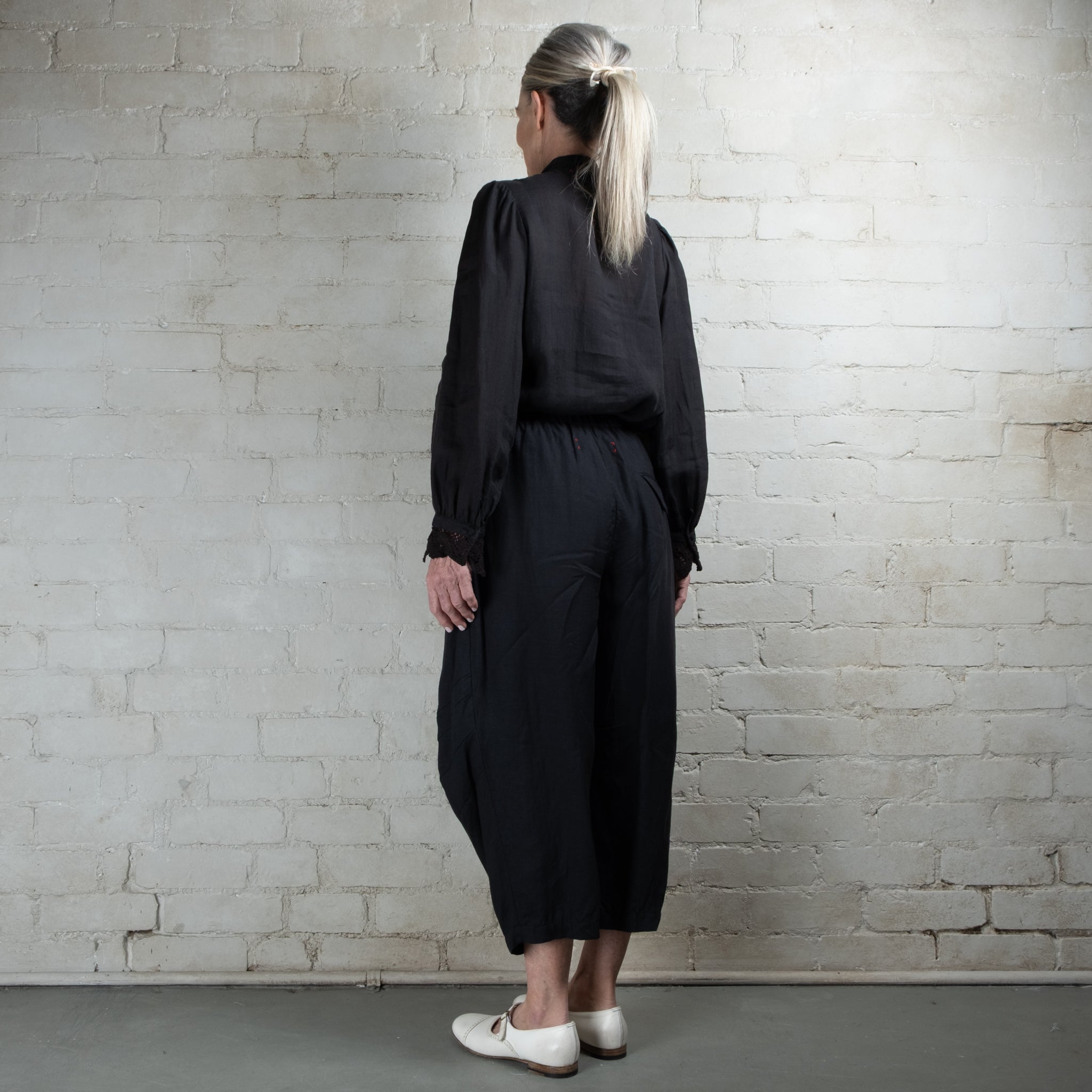 Hallelujah #4 Black Linen Pantalon Faun