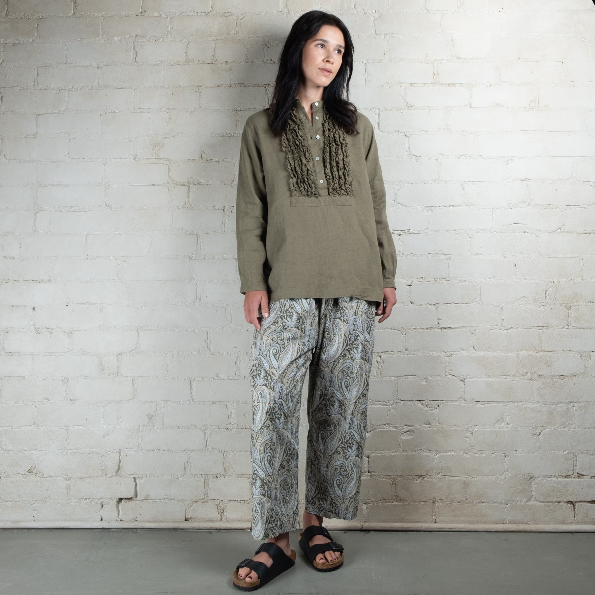 Ichi Antiquités Liberty Print Cotton Pants