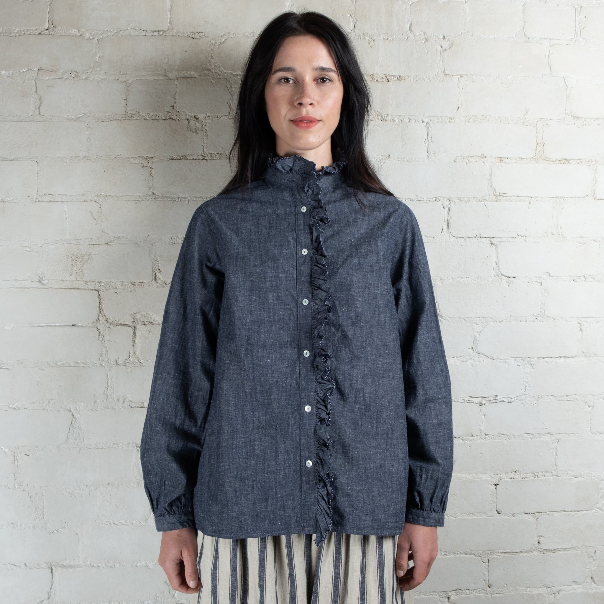 Ichi Antiquités Cotton Linen Shirt