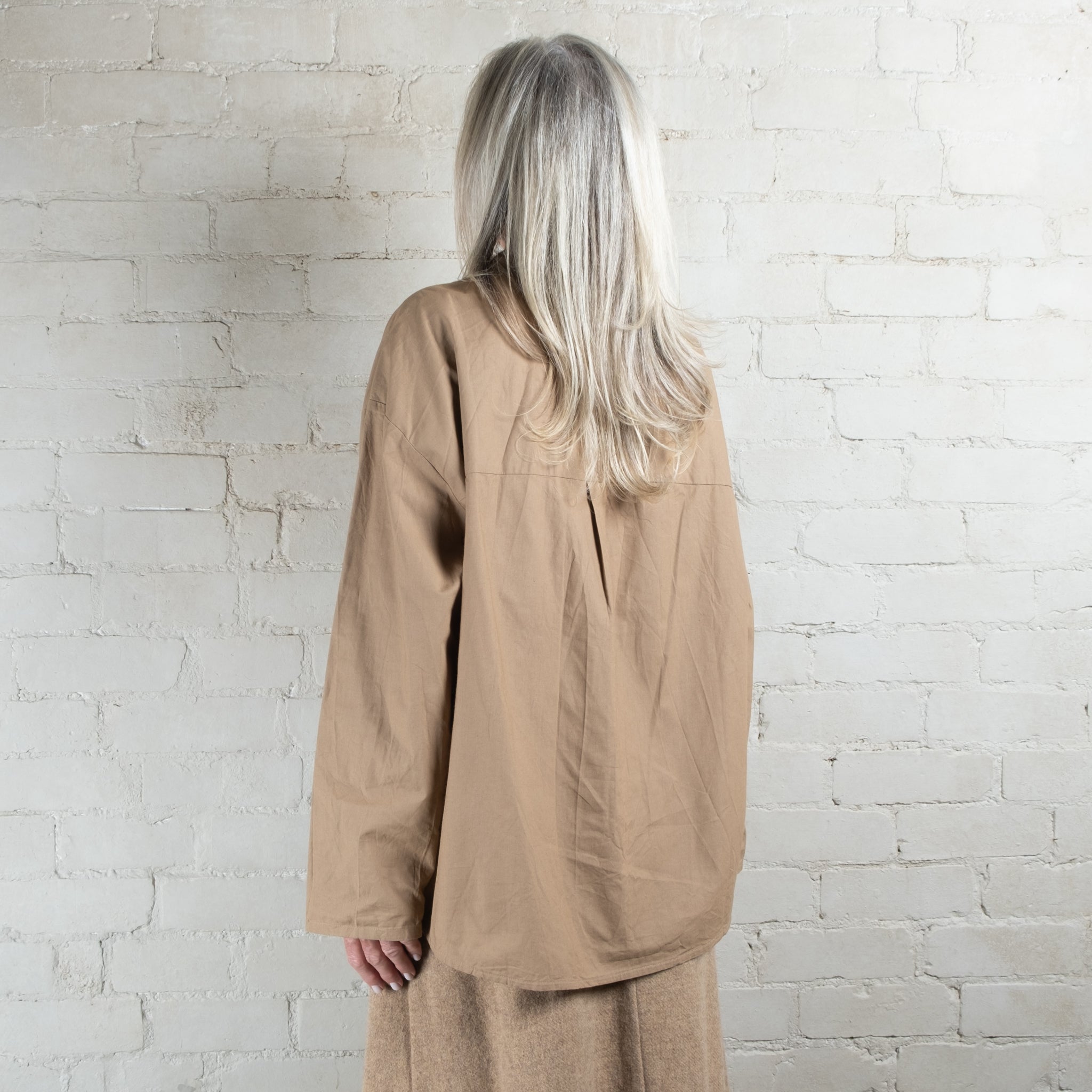 Elsa Esturgie Mambo Camel Organic Cotton Shirt