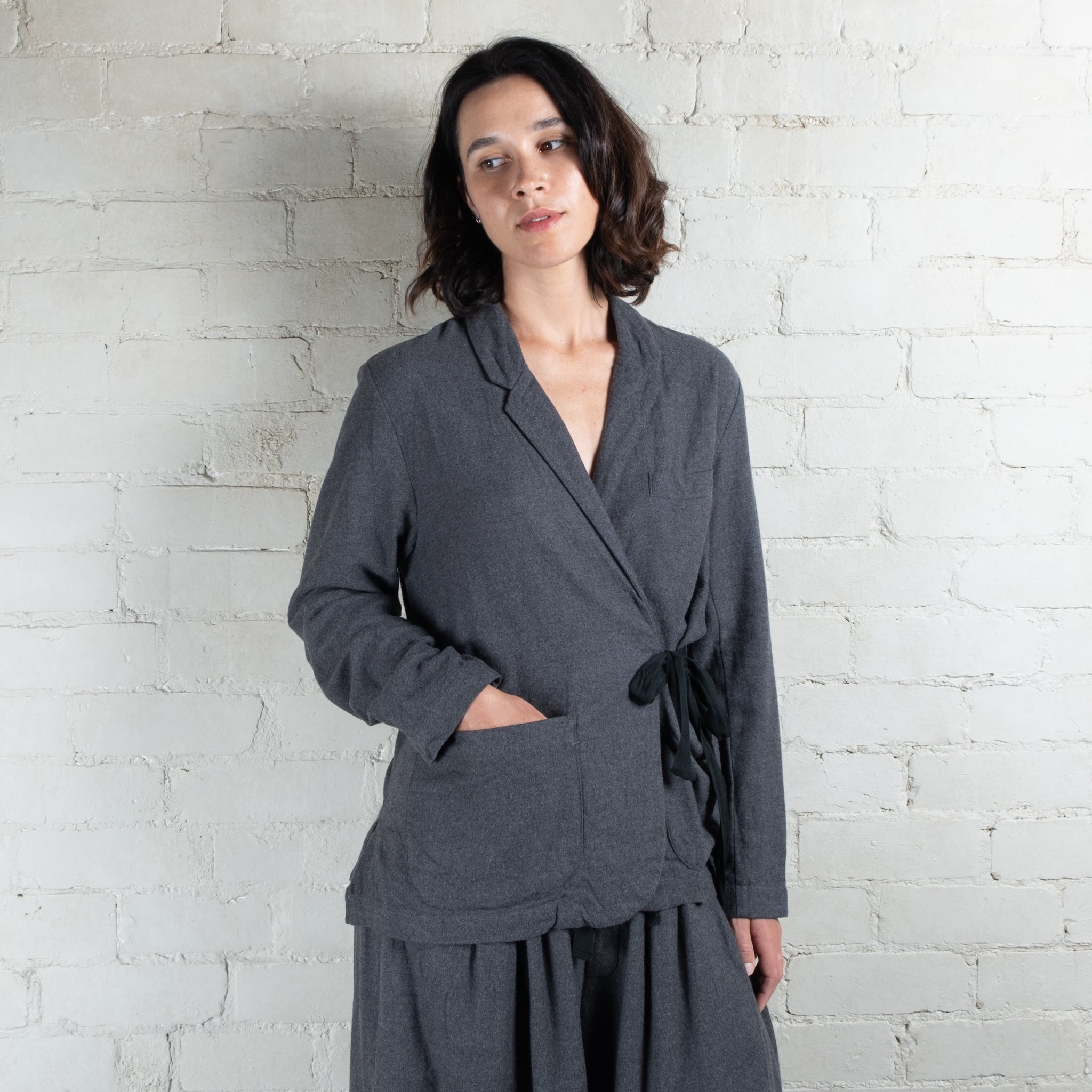 Elsa Esturgie Murmure Grey Cotton Jacket