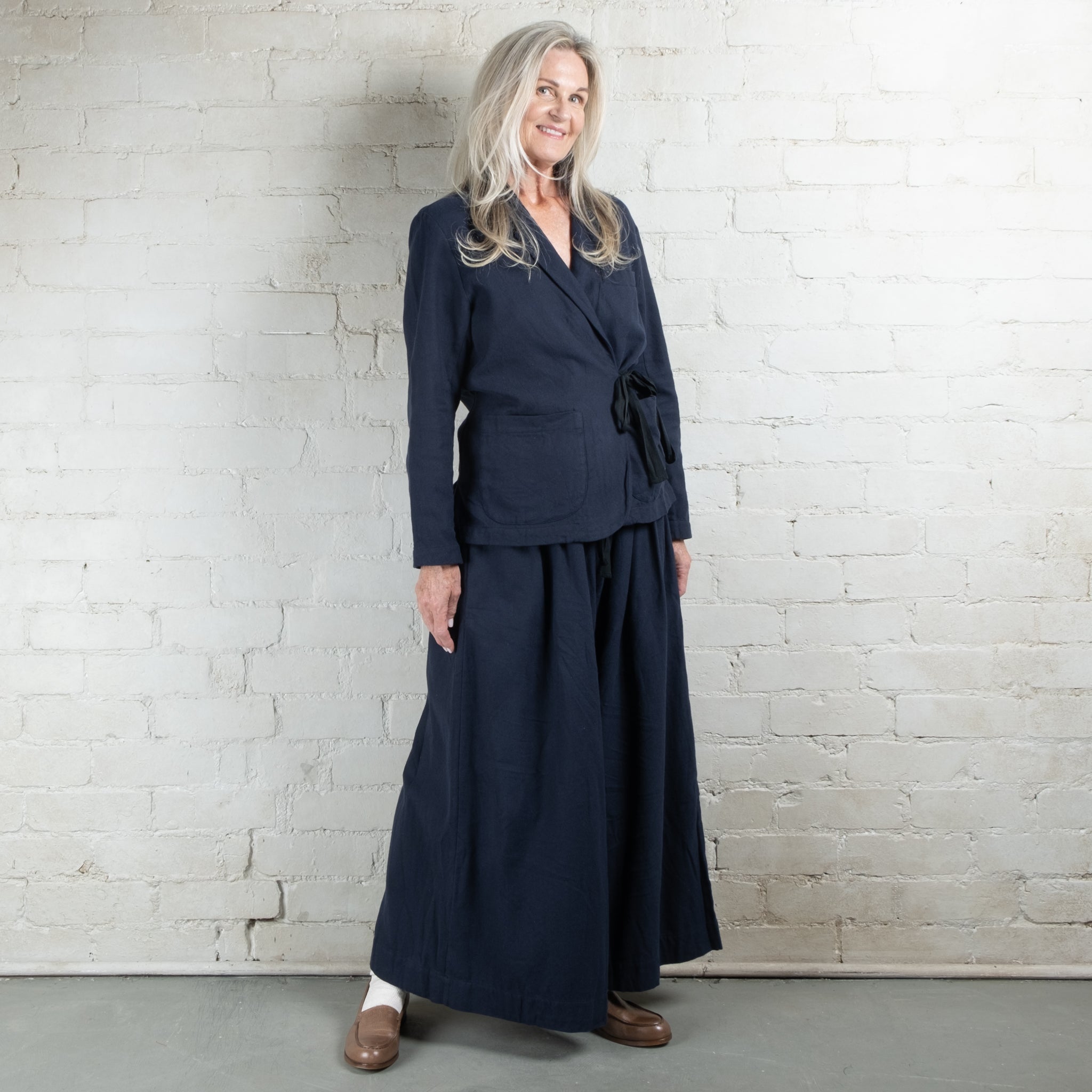 Elsa Esturgie Murmure Navy Cotton Jacket