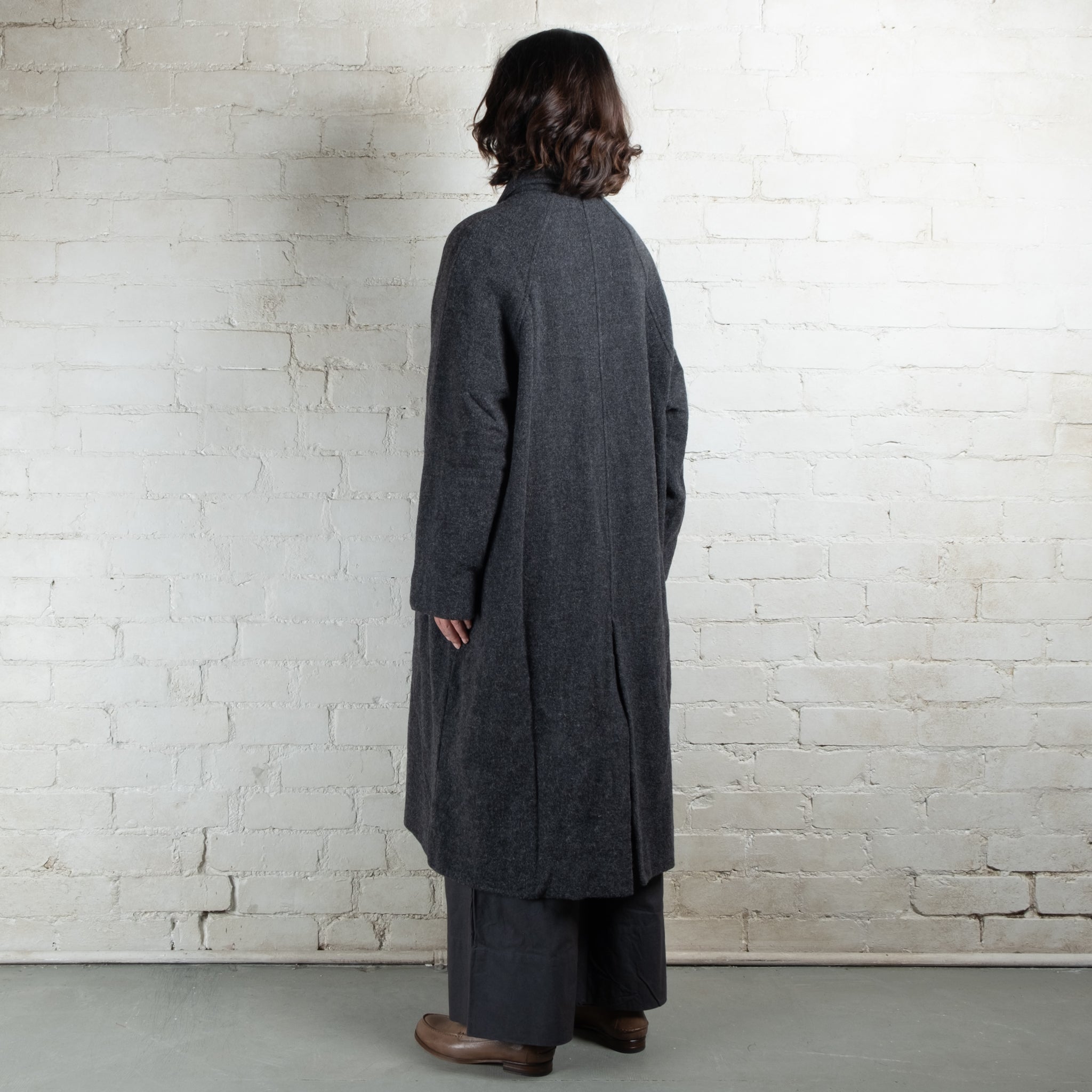 Elsa Esturgie Mistral Carbon Woollen Coat