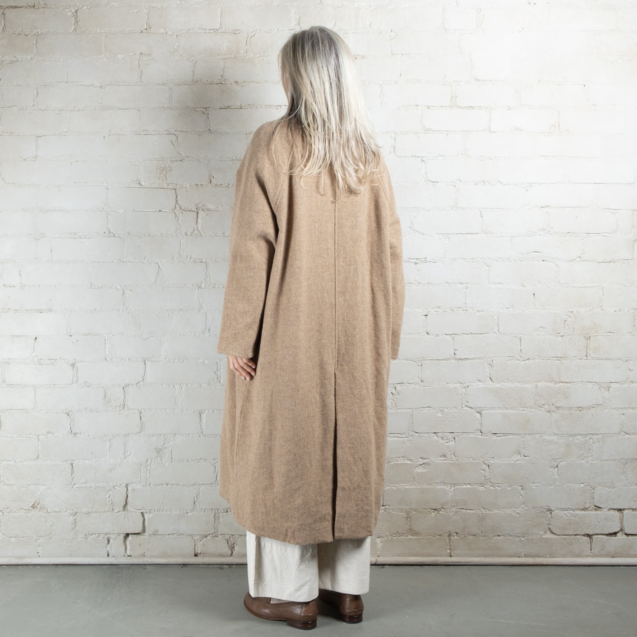 Elsa Esturgie Mistral Camel Woollen Coat