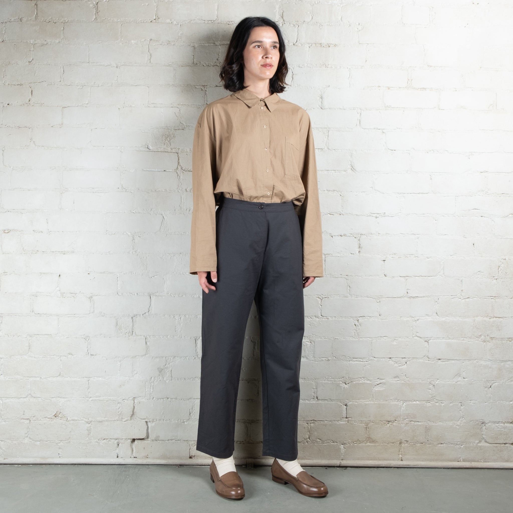 Elsa Esturgie Marbre Carbon Organic Cotton Pants