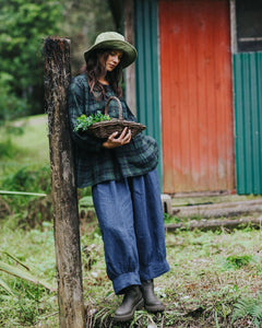 Montaigne Desi Linen Indigo Pants