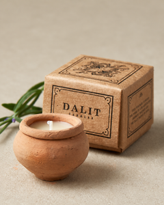 Handmade Terracotta Beeswax Clay Tea Light Candle