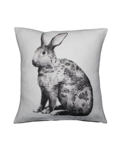 Anita Mertzlin Willow Rabbit Linen Cushion
