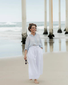 Meg By Design Hamilton Linen Gauze Shirt