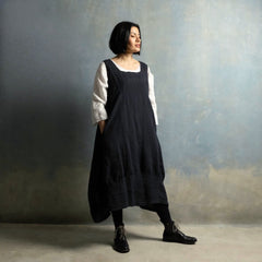 Montaigne Anaïs Linen Pinafore Smock Dress