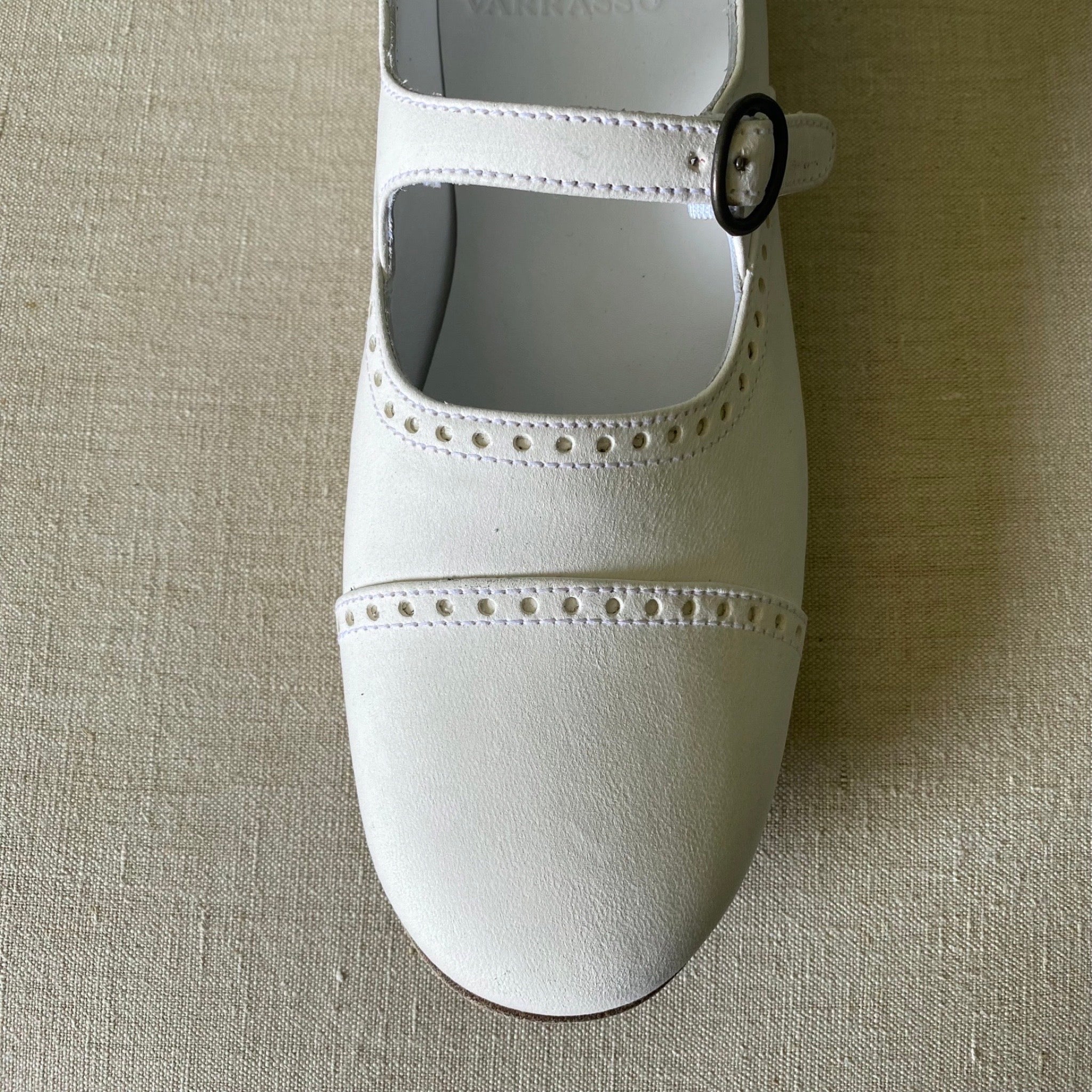 Victoria Varrasso Matte White Dolls Shoes