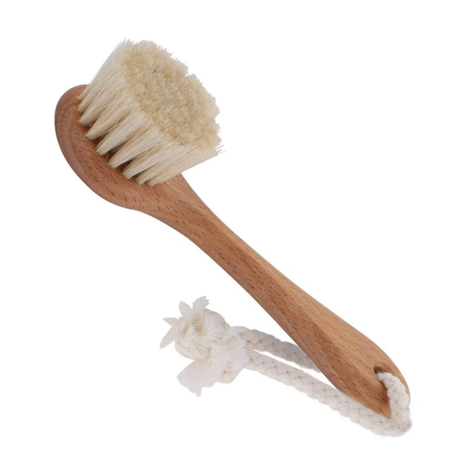 Beachwood Face Brush With Handle