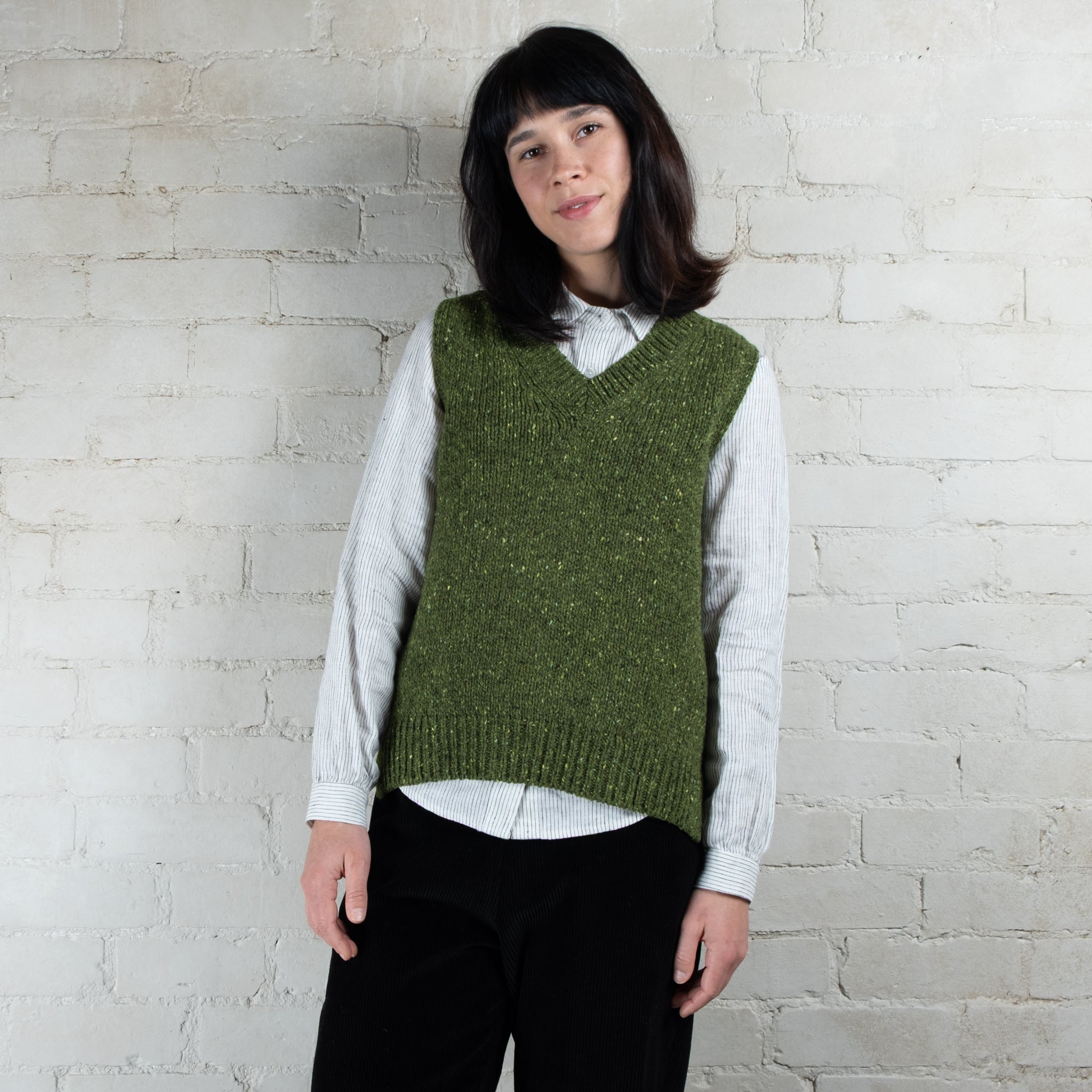 Fisherman Out of Ireland Shamrock V-Neck Vest