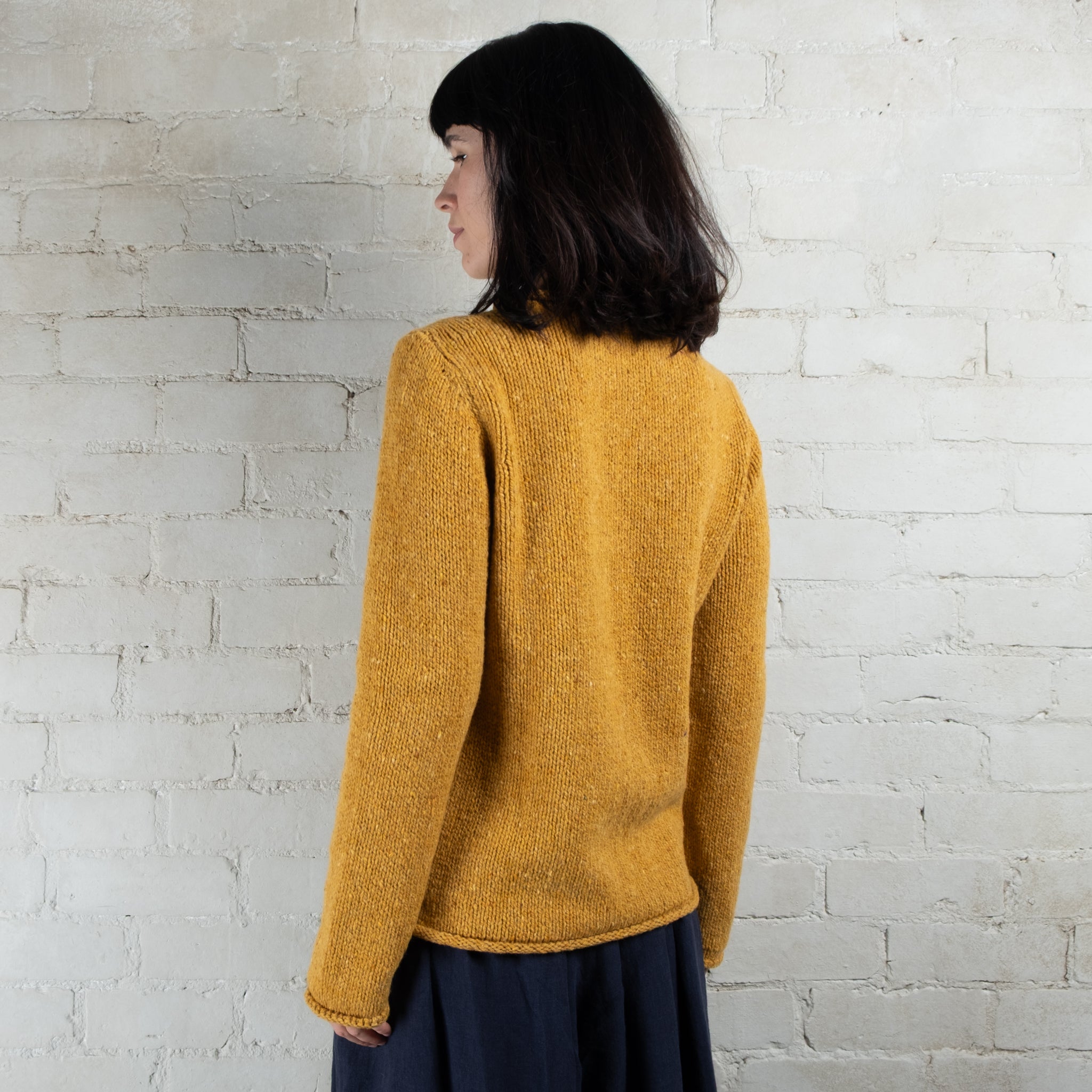 Fisherman Out of Ireland Honey Roll Neck Sweater