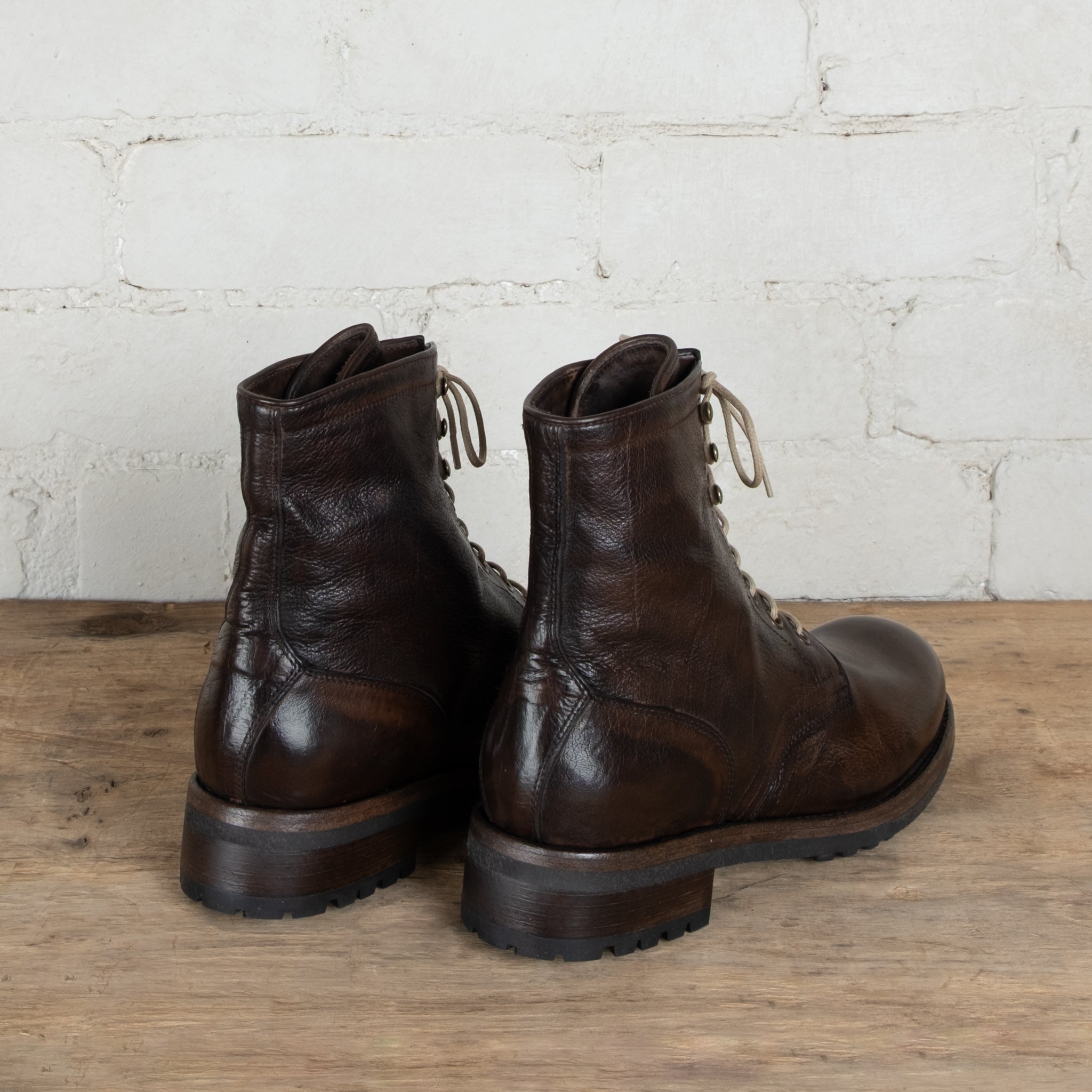 Victoria Varrasso Tobacco Frankie Lace-up Boots