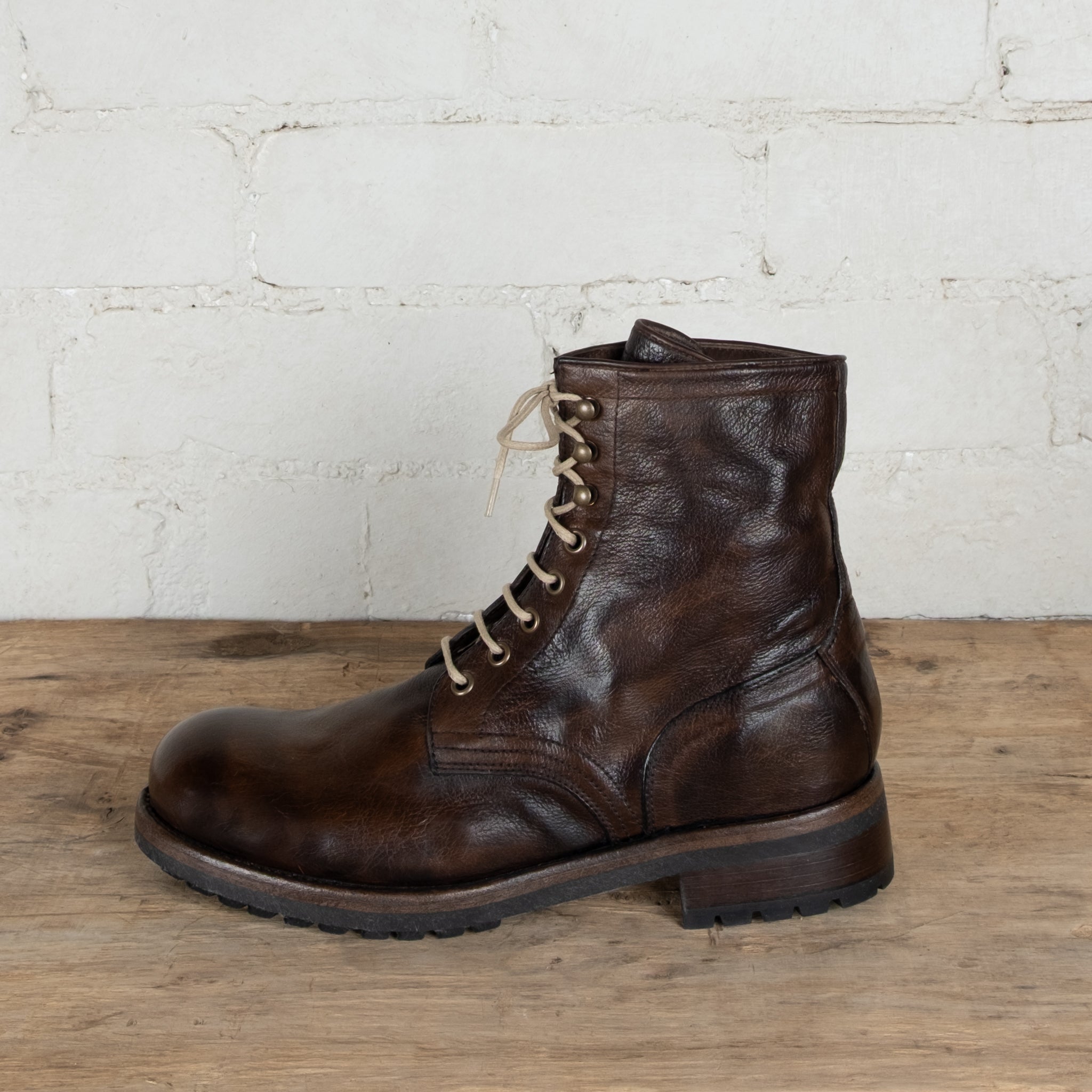 Victoria Varrasso Tobacco Frankie Lace-up Boots
