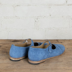 Victoria Varrasso French Blue Washed Suede Dolls Shoes