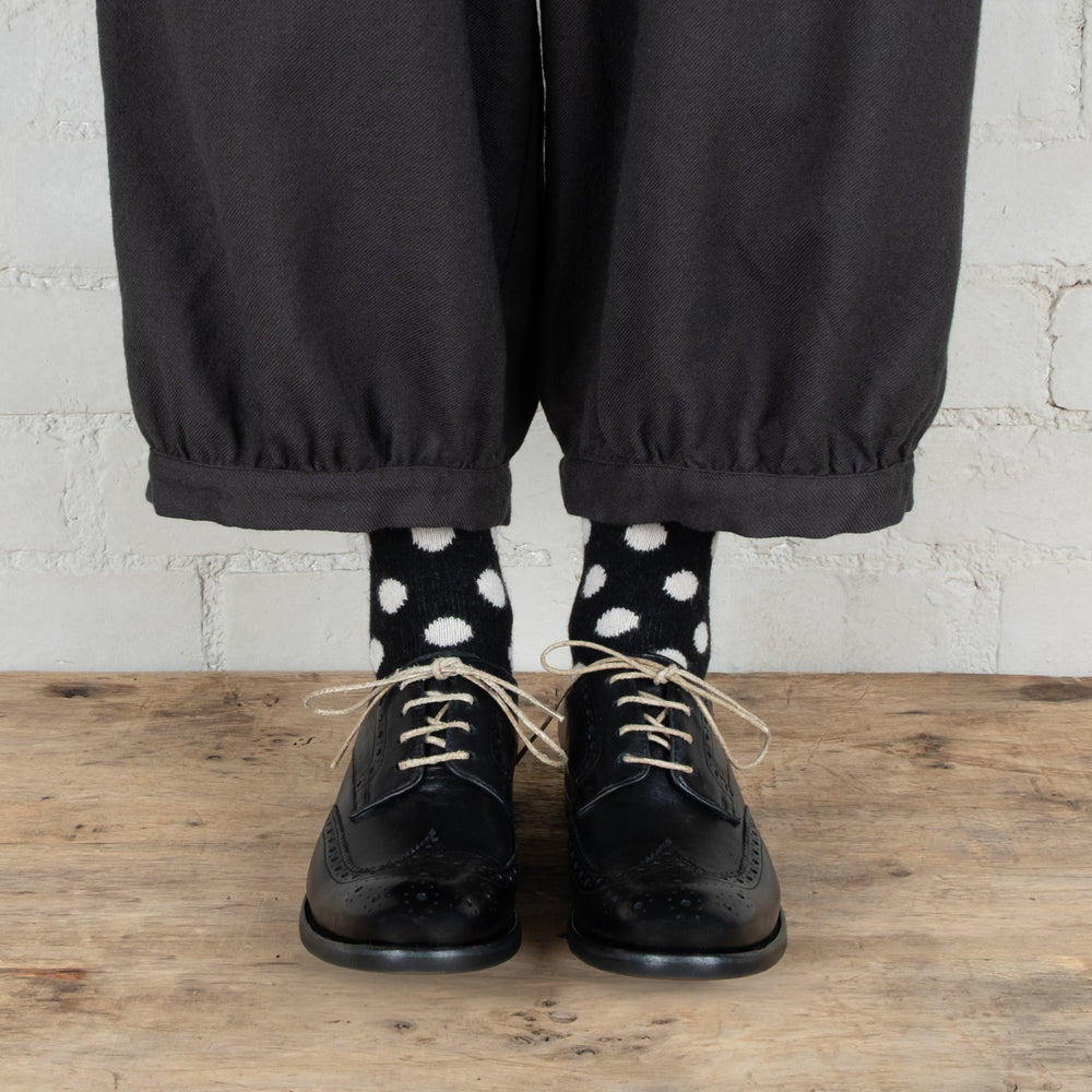 Victoria Varrasso Gaspard Lace-up Nero Leather Brogues