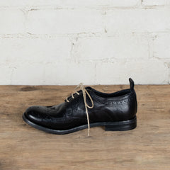 Victoria Varrasso Gaspard Lace-up Nero Leather Brogues