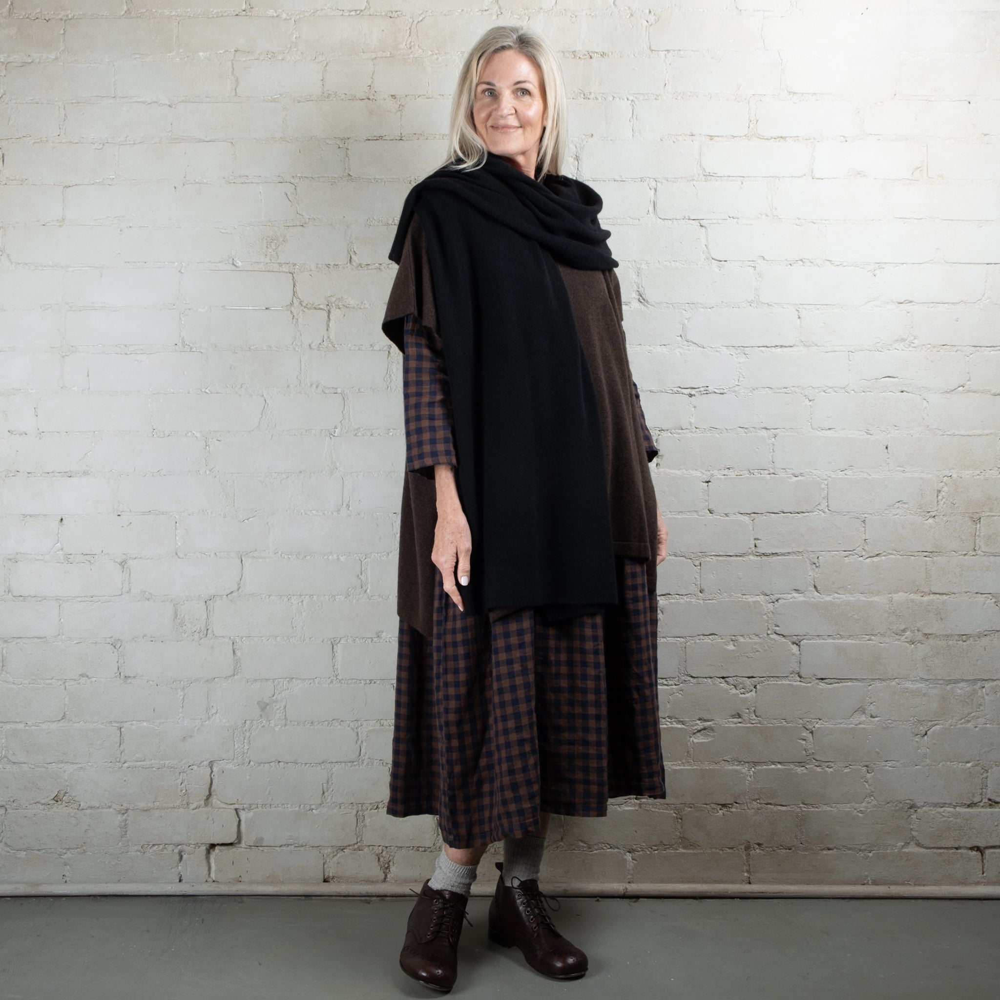 Cashmerism Shawl Scarf in One
