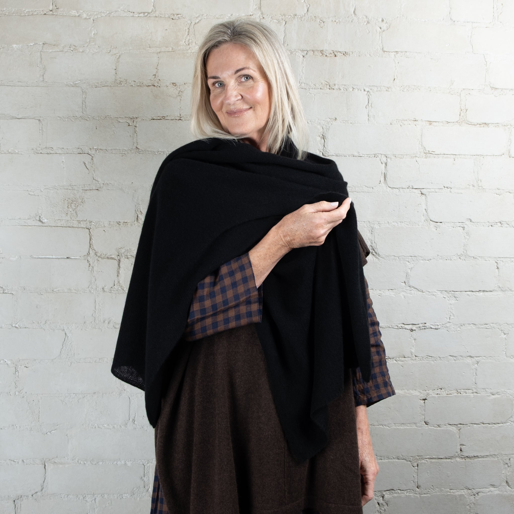 Cashmerism Shawl Scarf in One