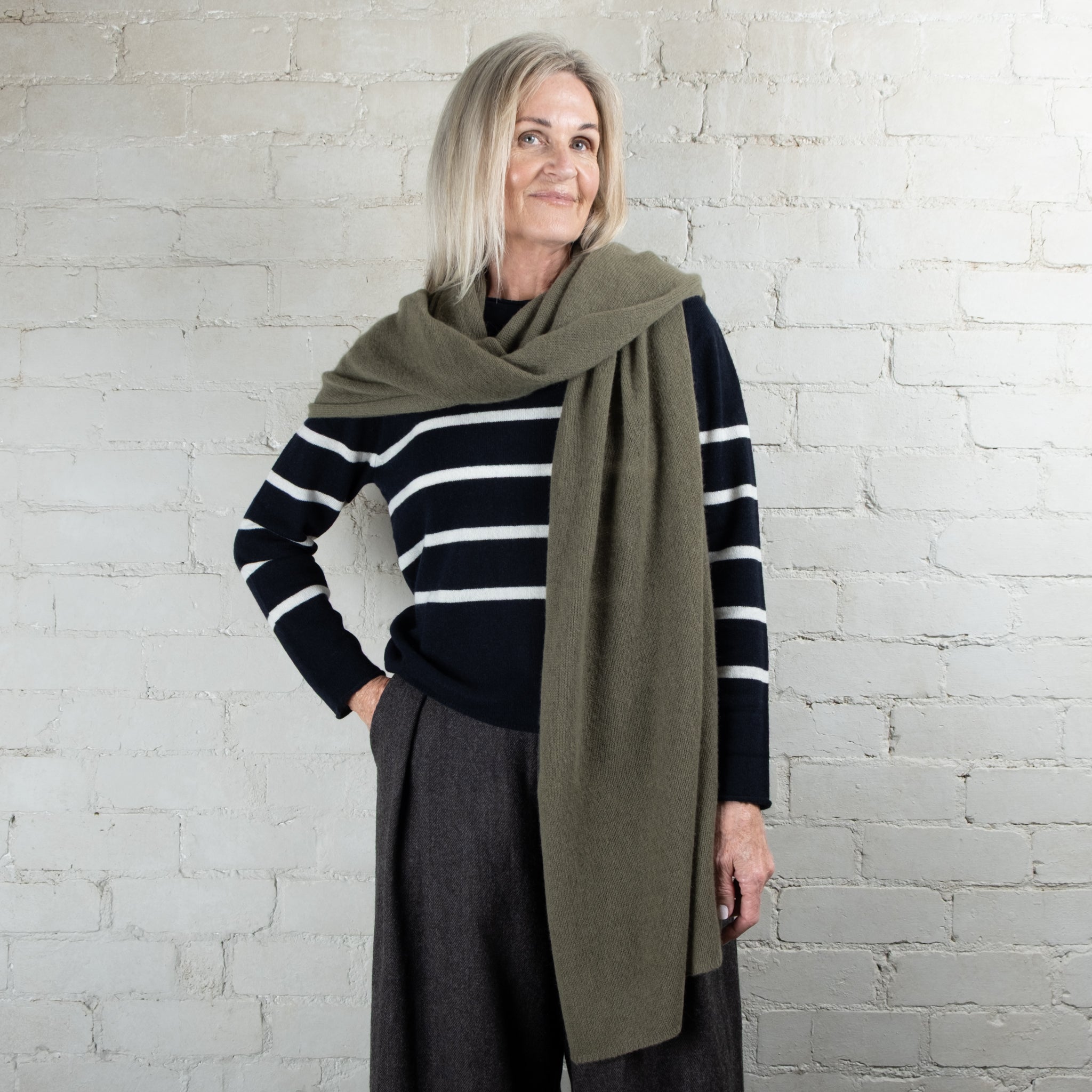 Cashmerism Shawl Scarf in One