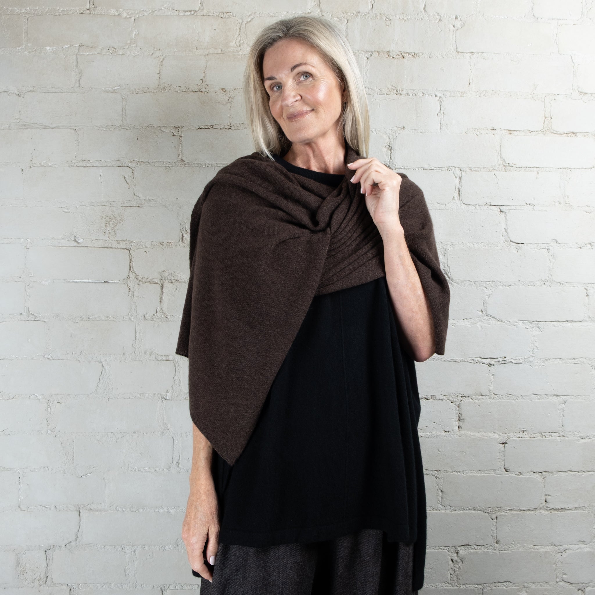 Cashmerism Shawl Scarf in One
