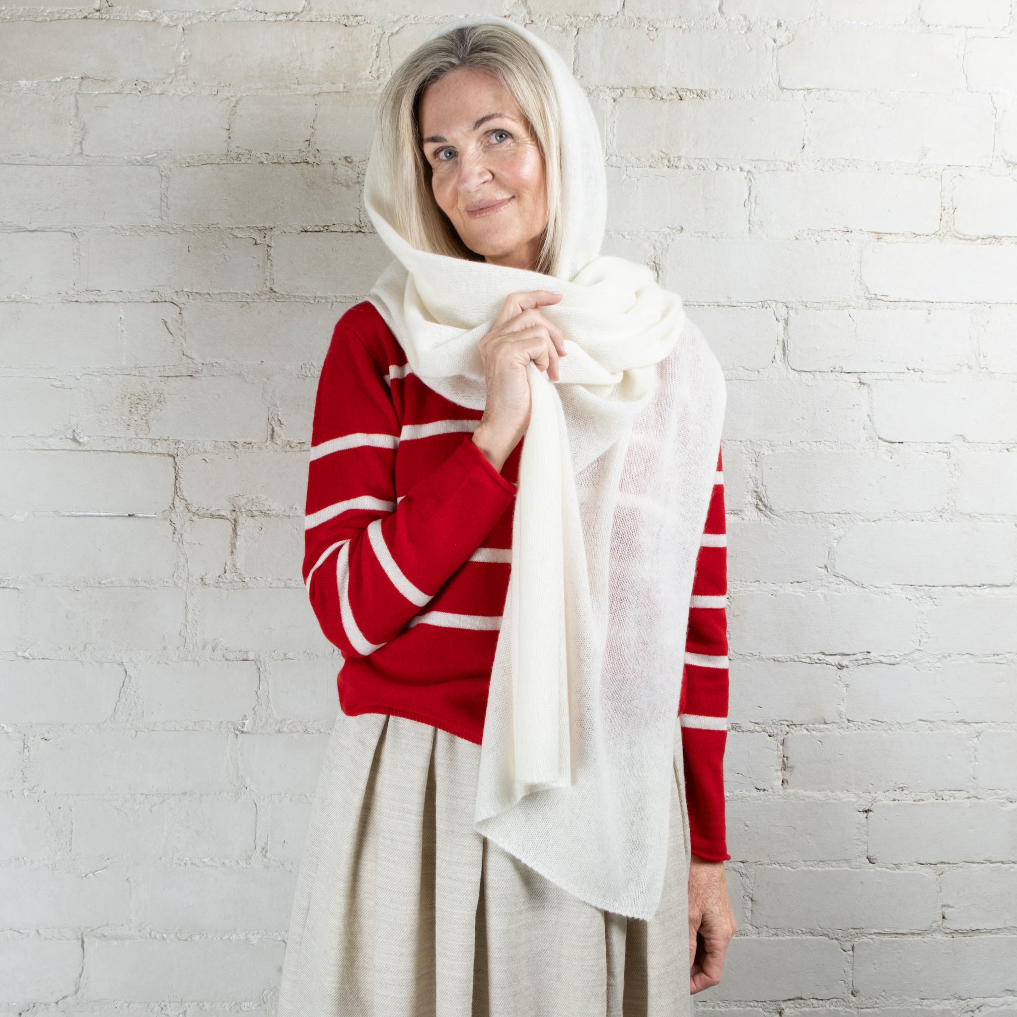 Cashmerism Shawl Scarf in One