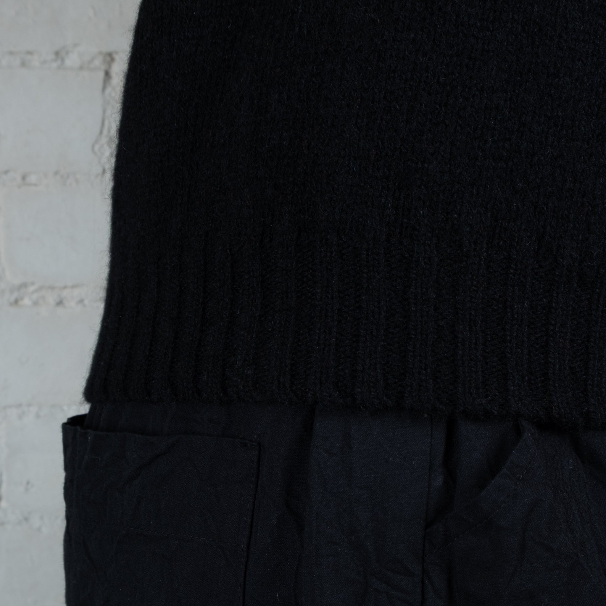 Harley of Scotland Black Wool Vest