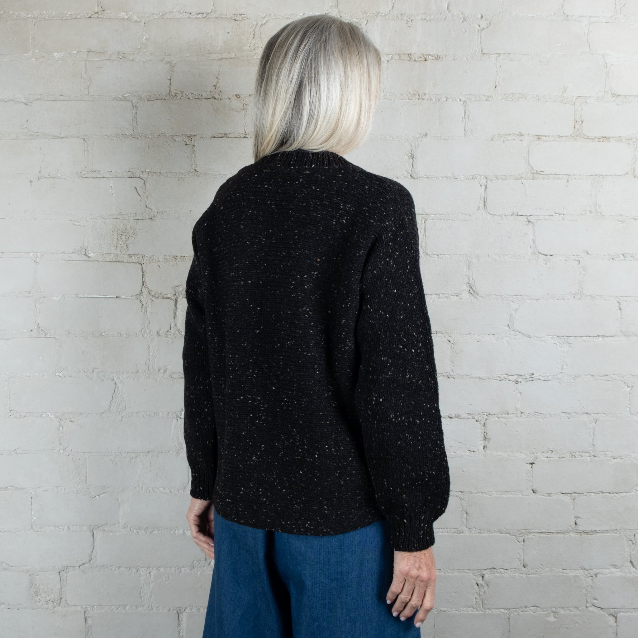 Fisherman Out of Ireland Raven V Neck Sweater